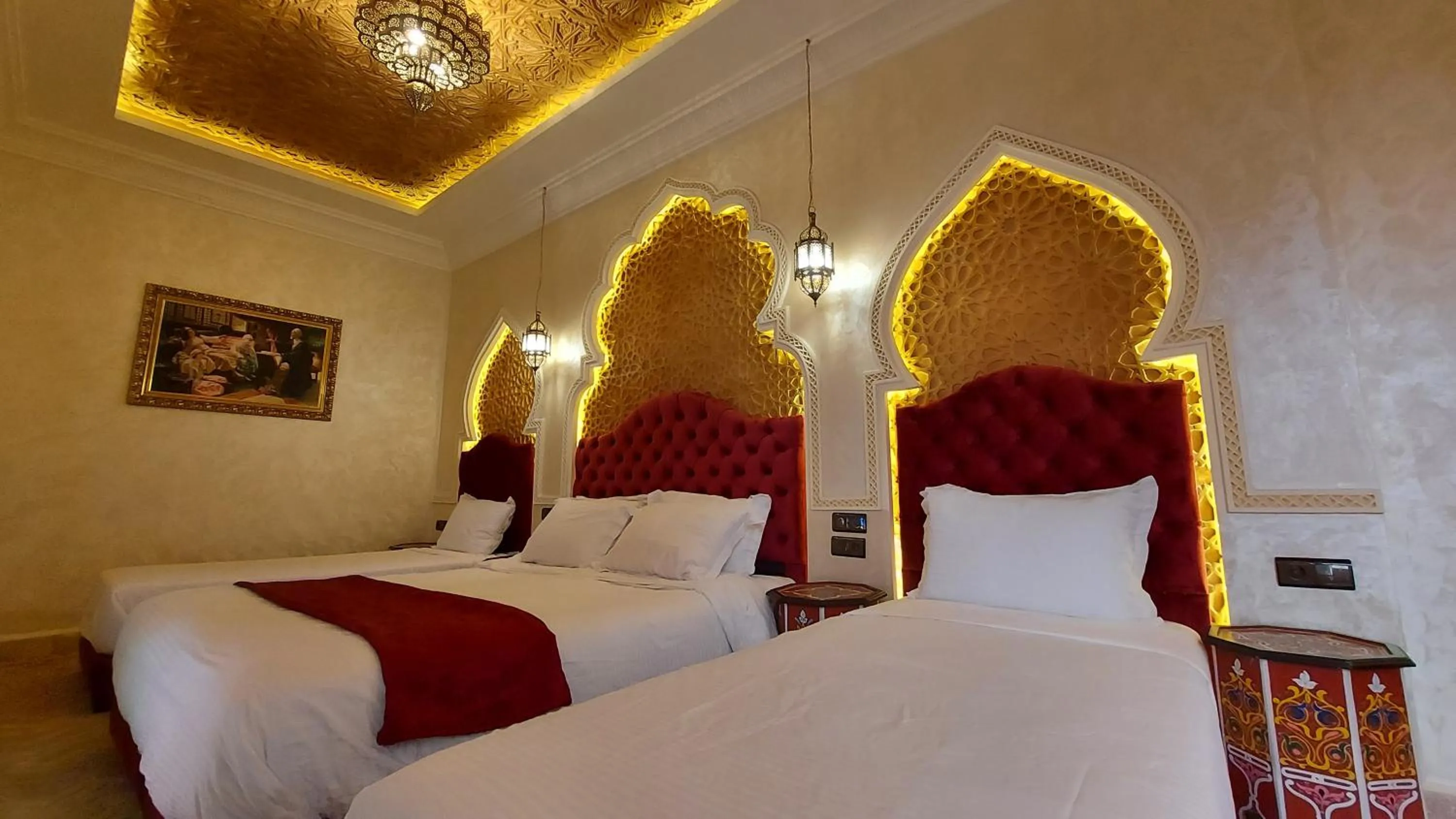 Bed in Riad Safir Marrakech