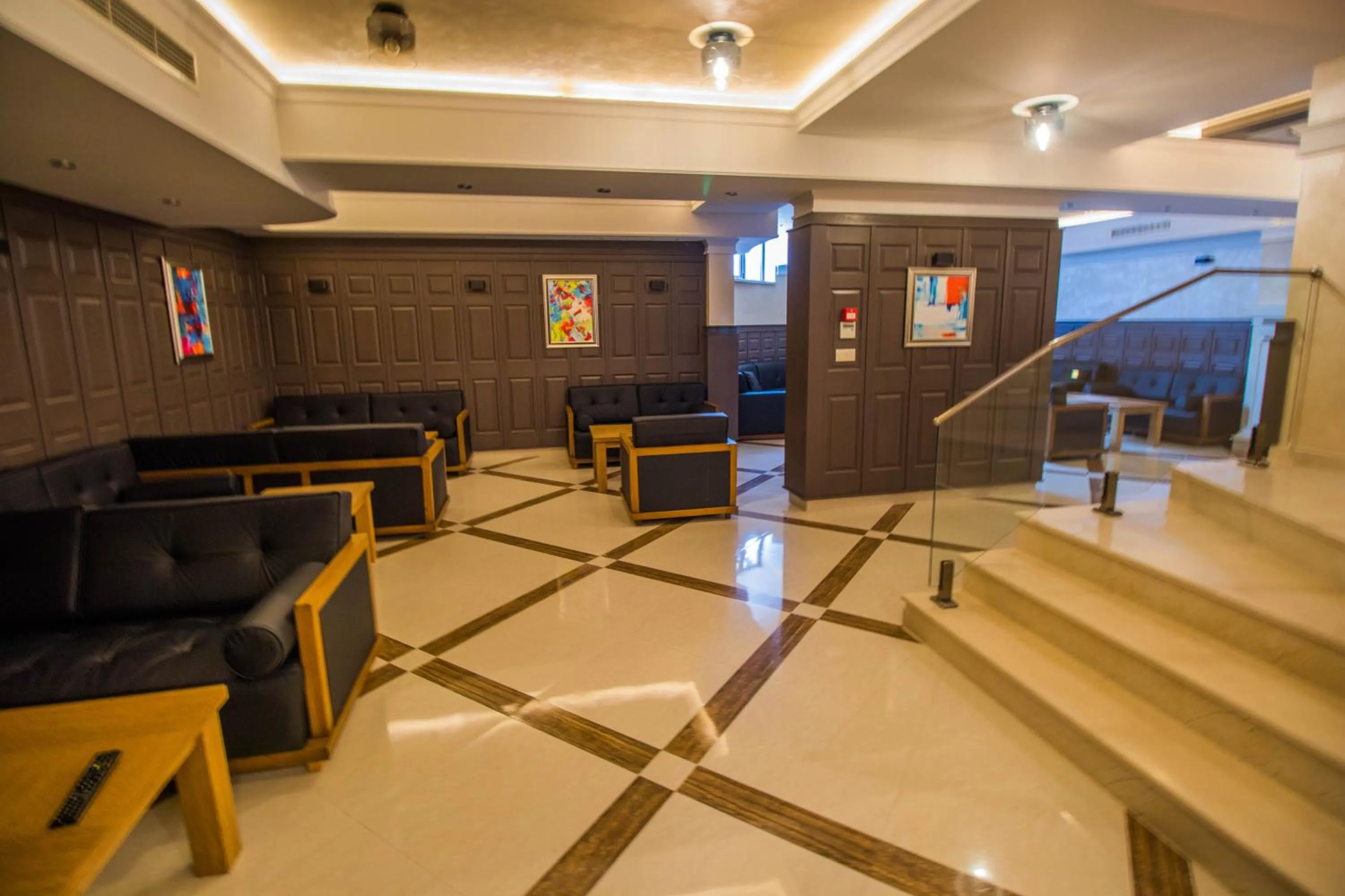 Seating area in Hotel Bohemi