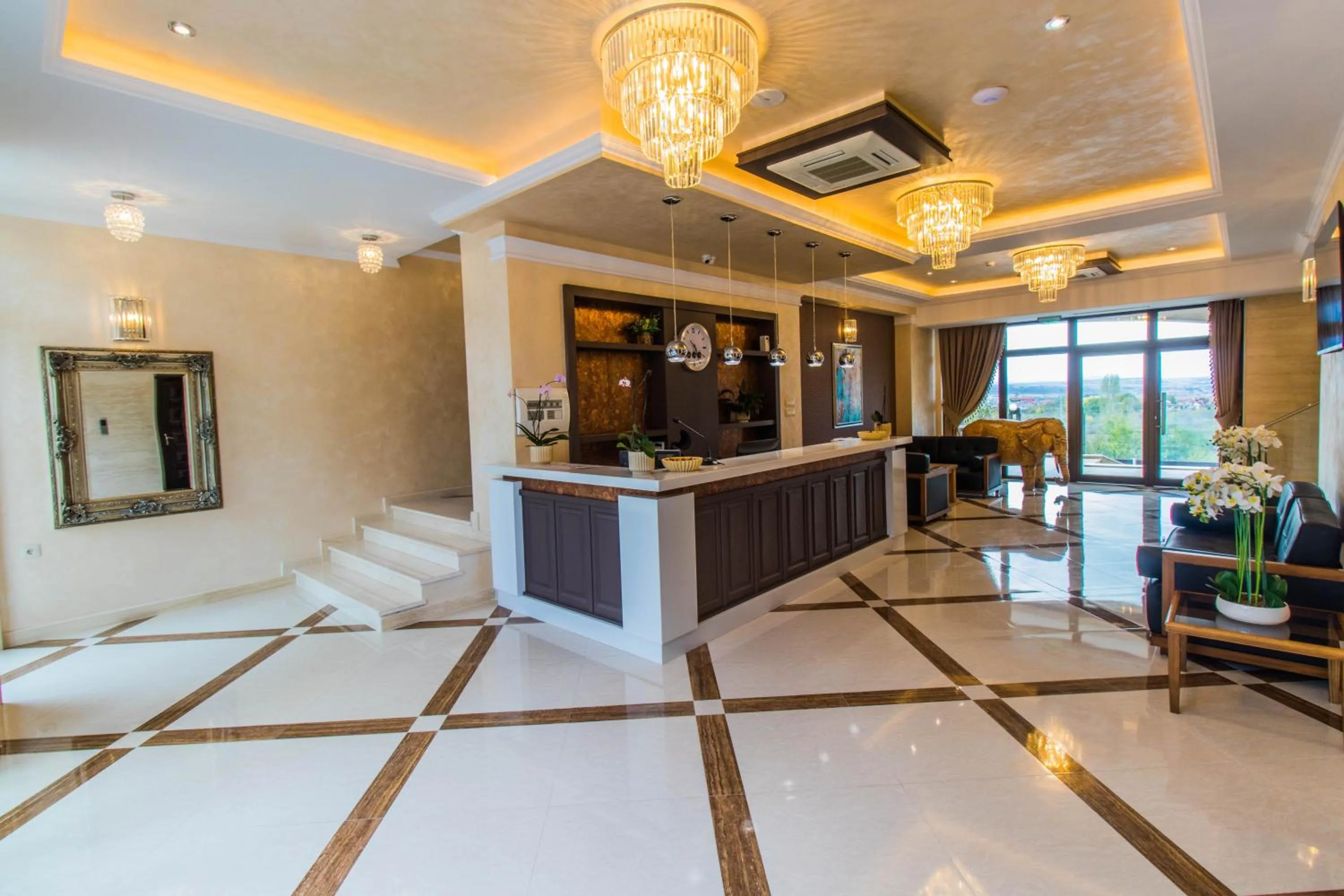 Lobby or reception in Hotel Bohemi