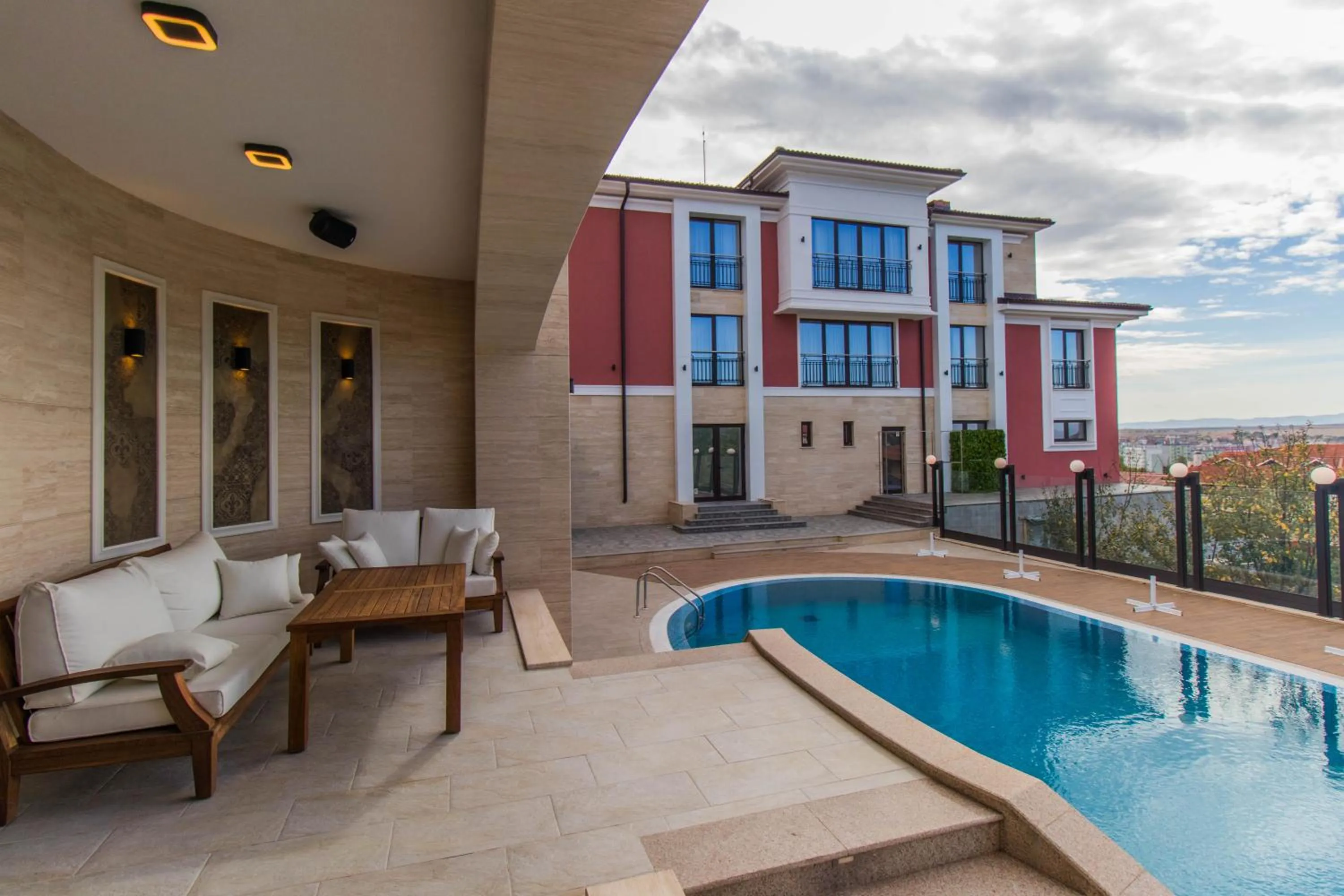 Patio in Hotel Bohemi