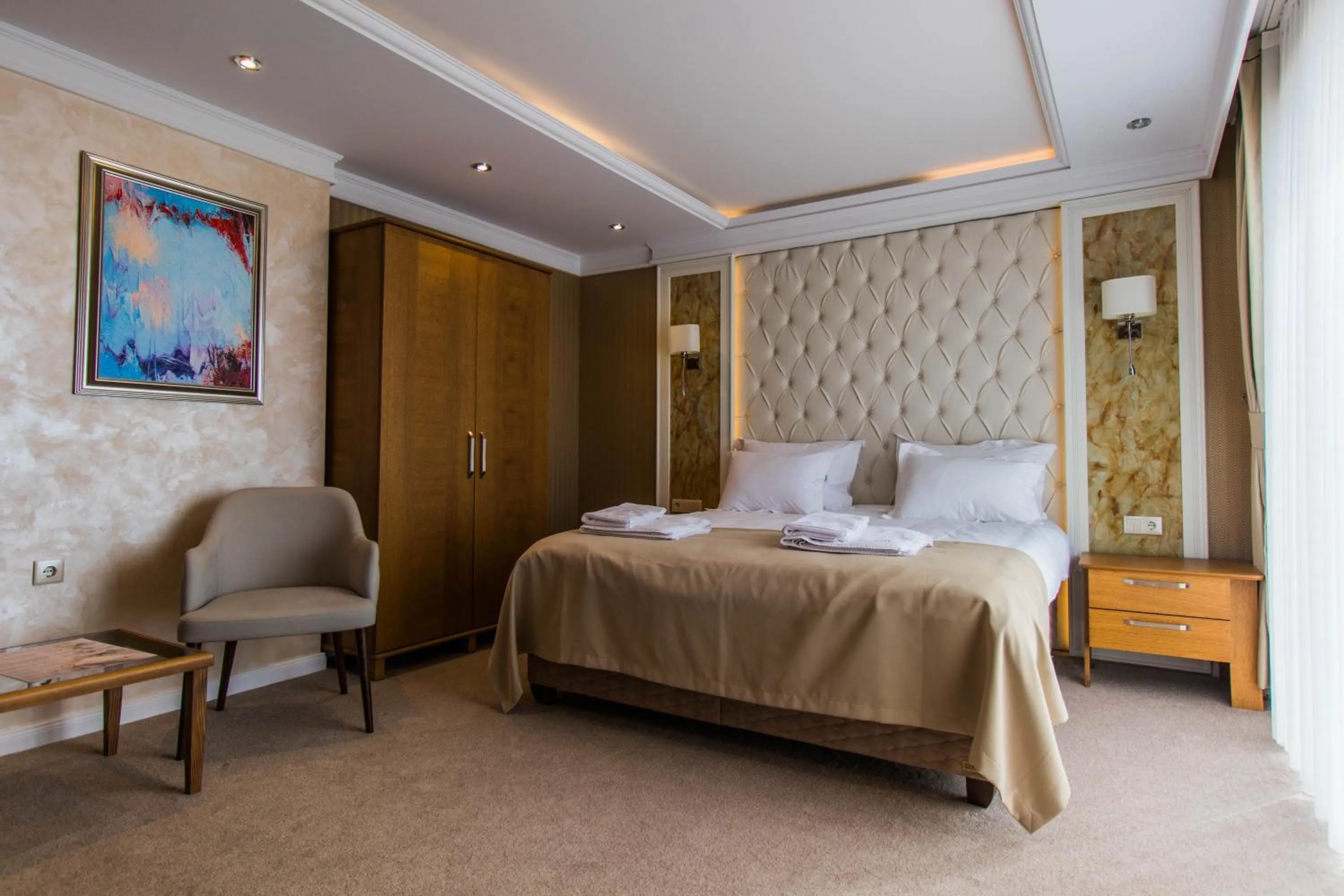 Bedroom, Bed in Hotel Bohemi