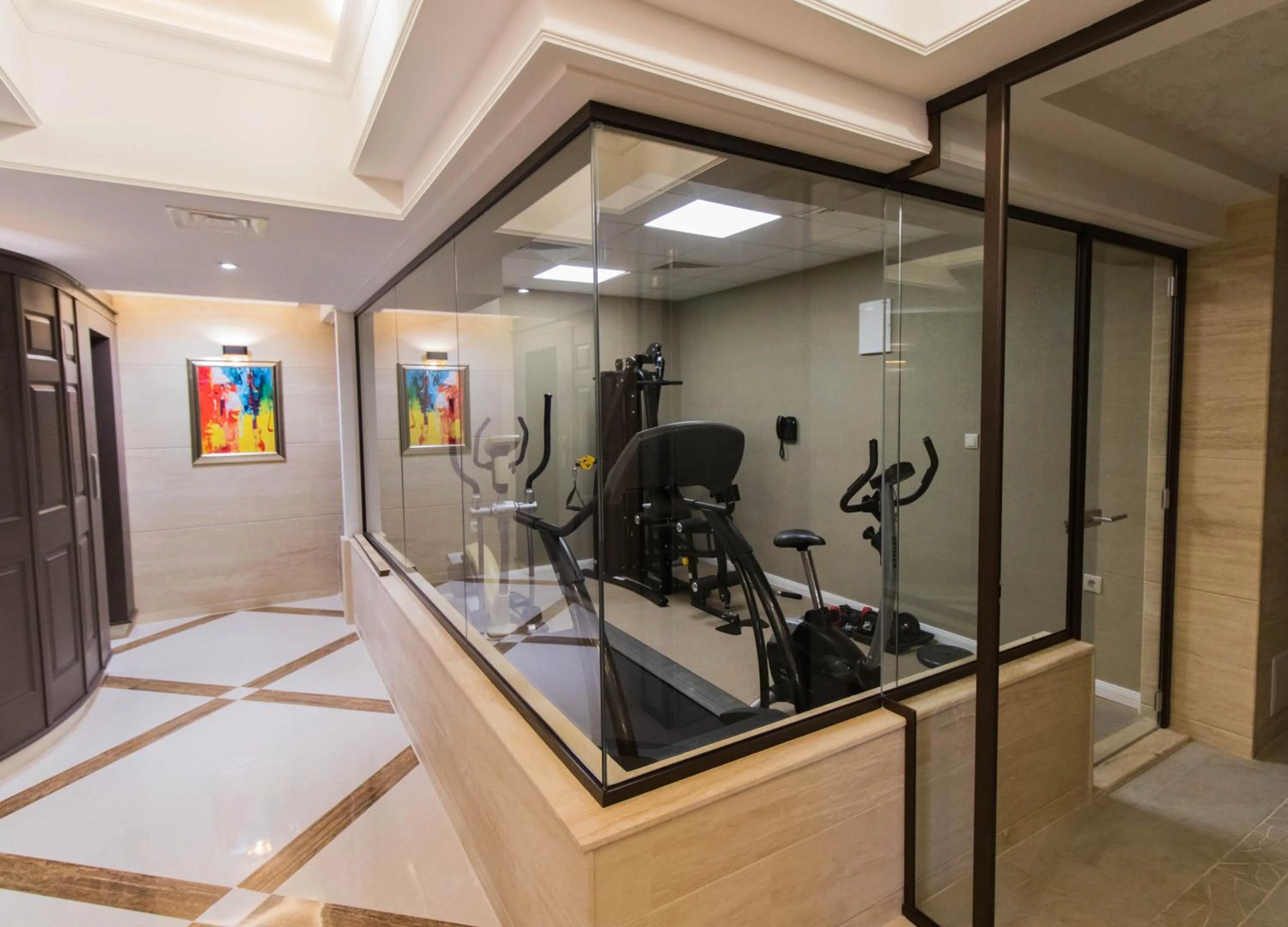 Fitness centre/facilities in Hotel Bohemi