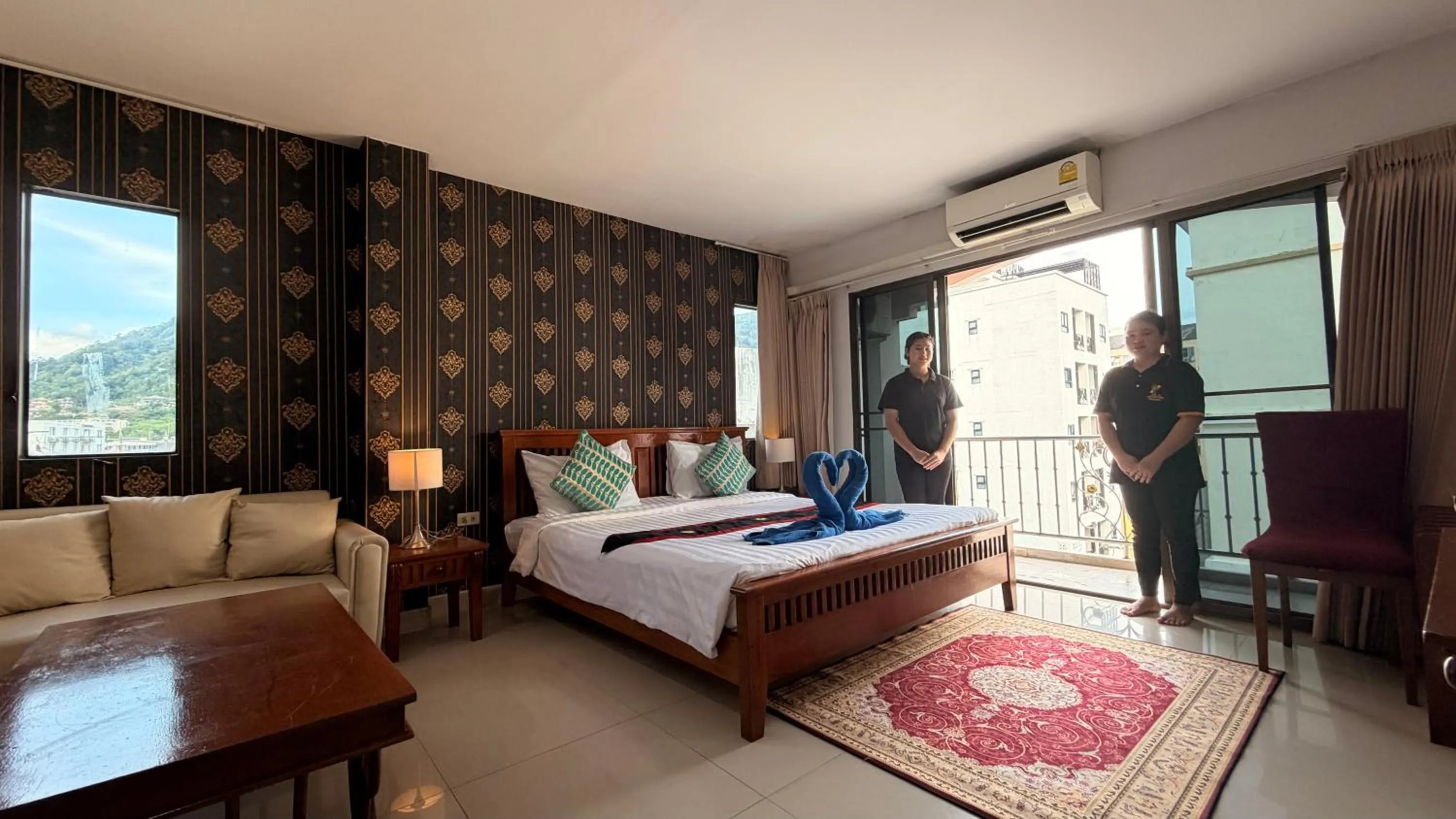 Bed in Royal Sweet Hotel