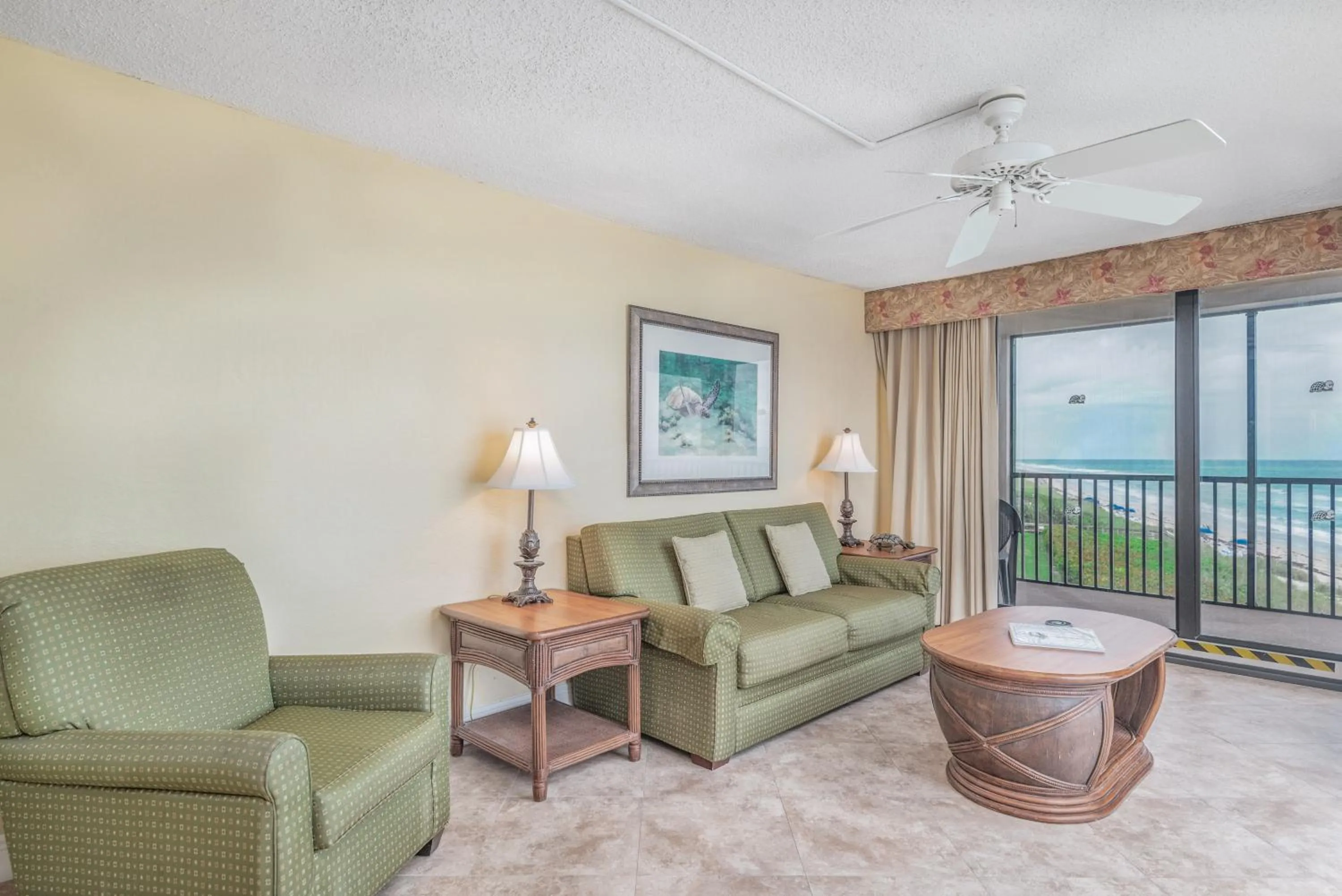 Living room in GetAways at Turtle Reef Club