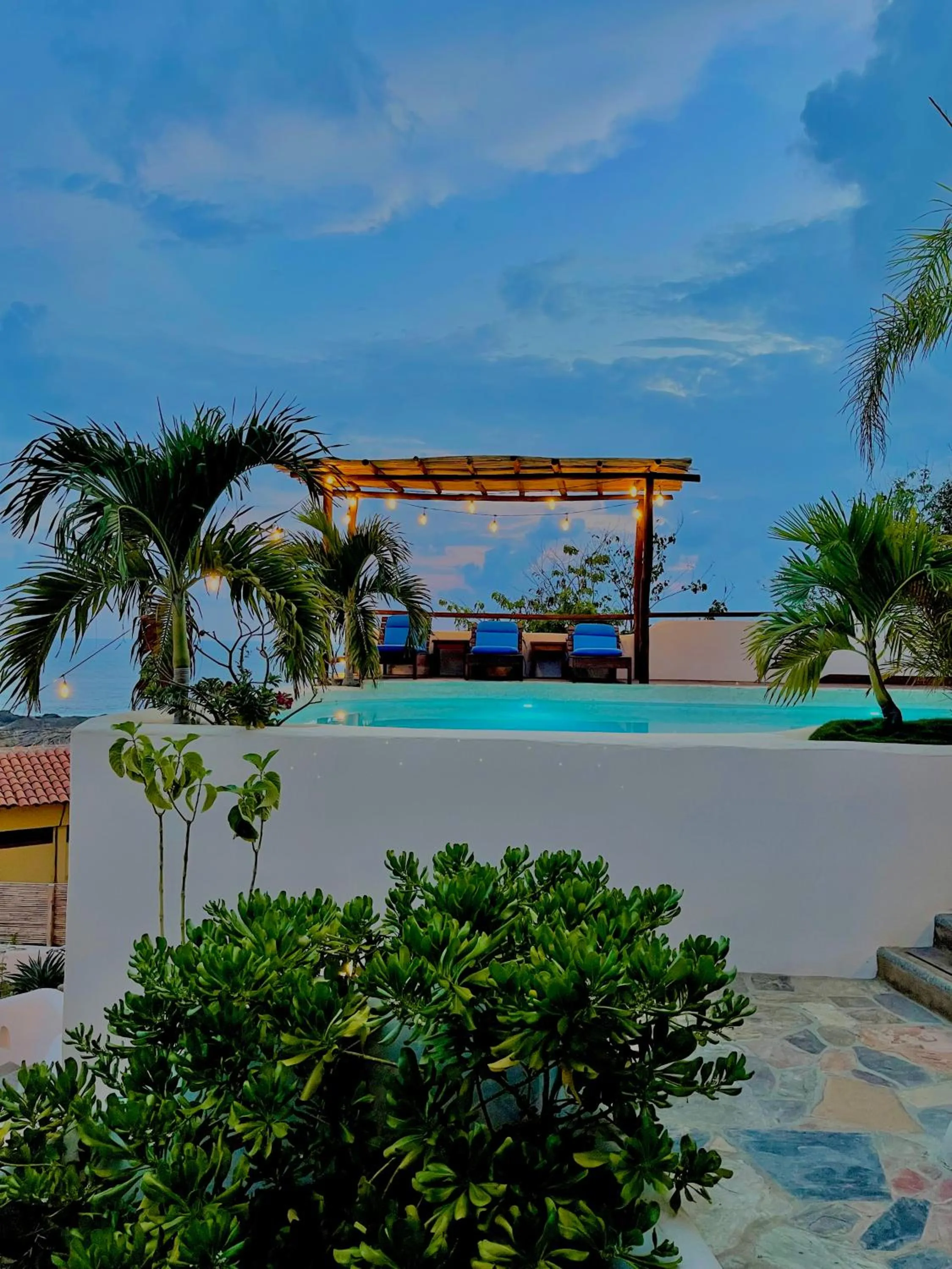 Swimming pool in Hotel Boutique casa la Malagueña