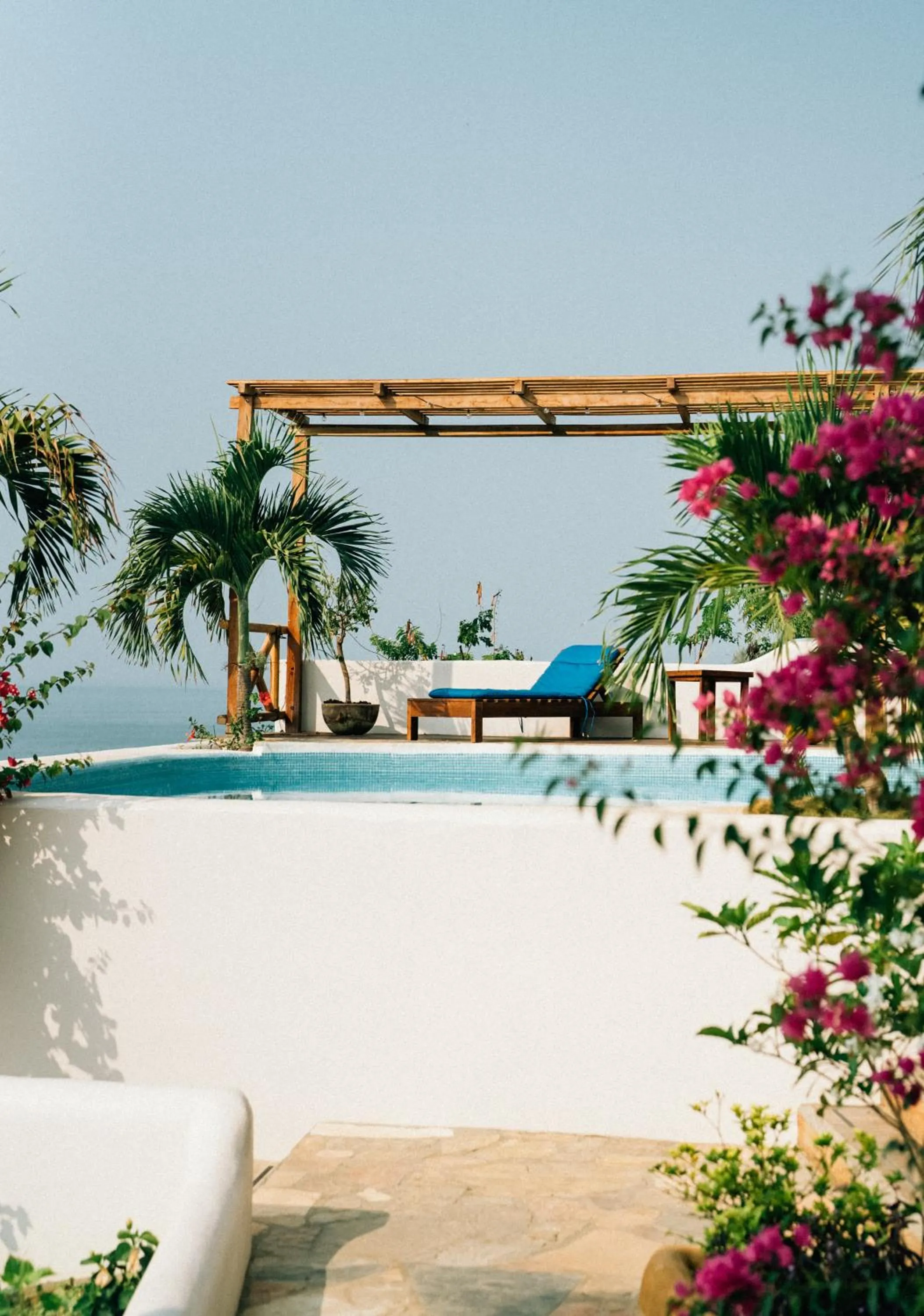 Pool view in Hotel Boutique casa la Malagueña