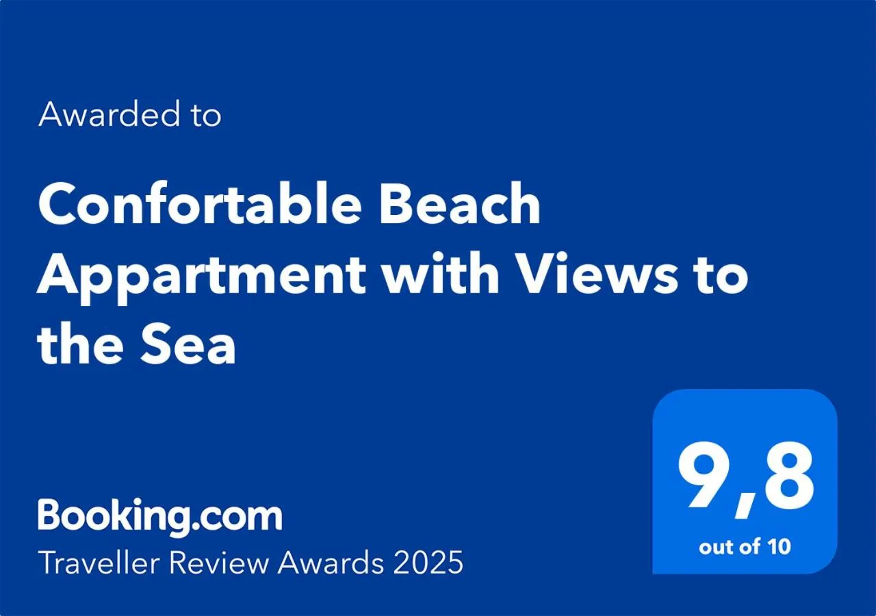 Confortable Beach Appartment with Views to the Sea