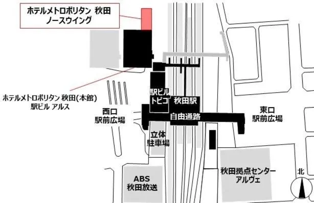 Floor plan in Hotel Metropolitan Akita