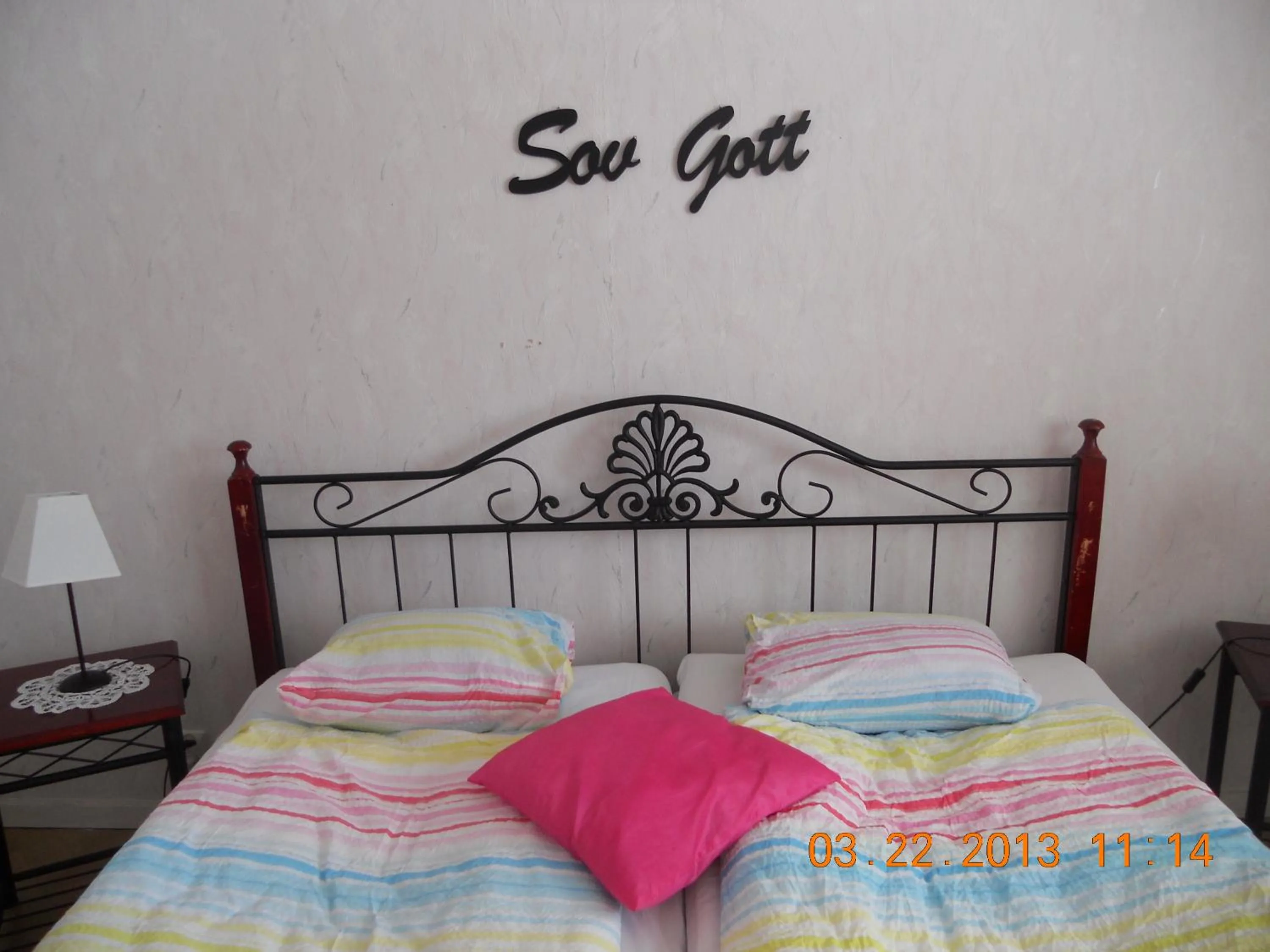 Bed in Joastorps Bed & Breakfast