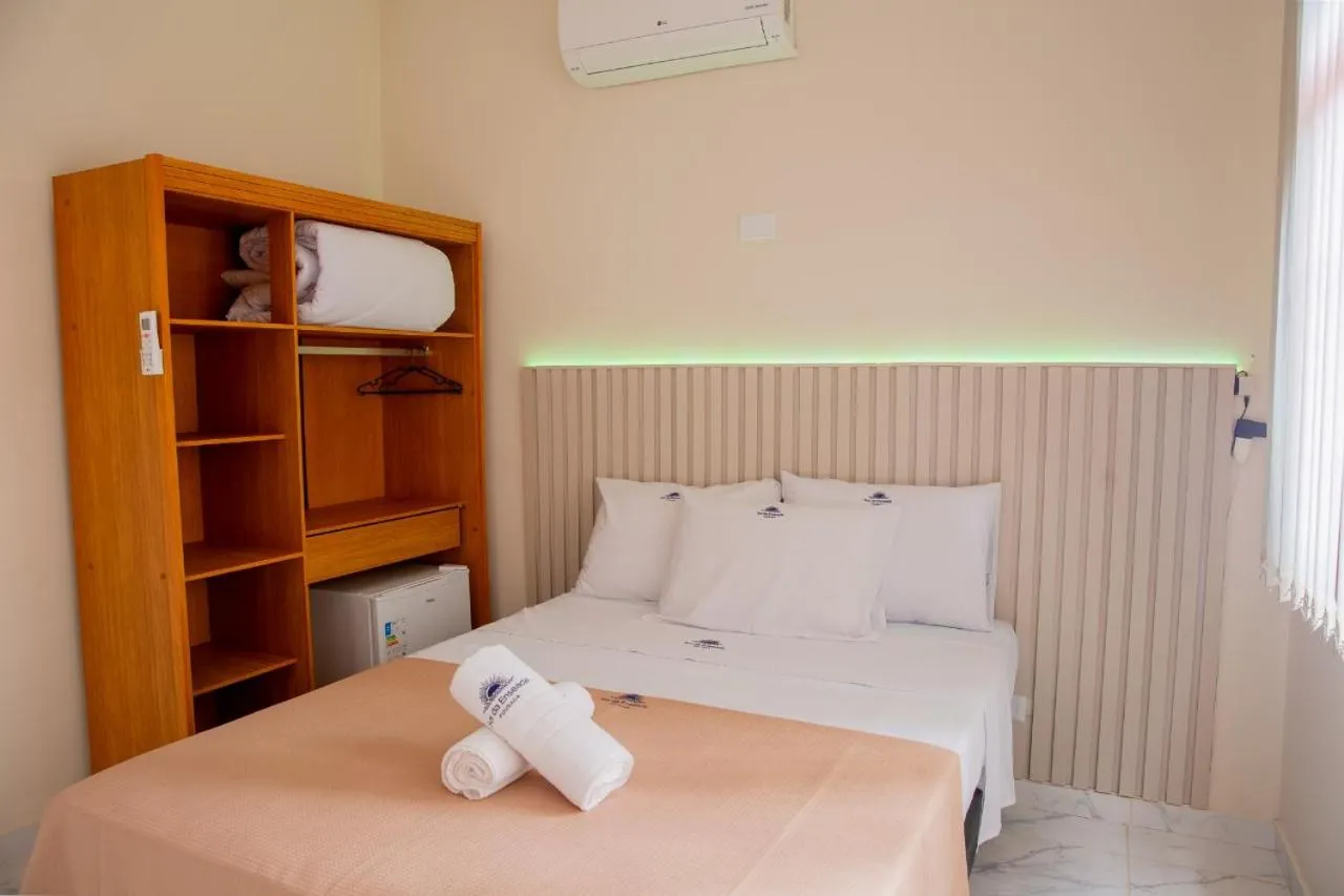 Bed in Pousada Sol da Enseada Guarujá Inn - Piscina Aquecida