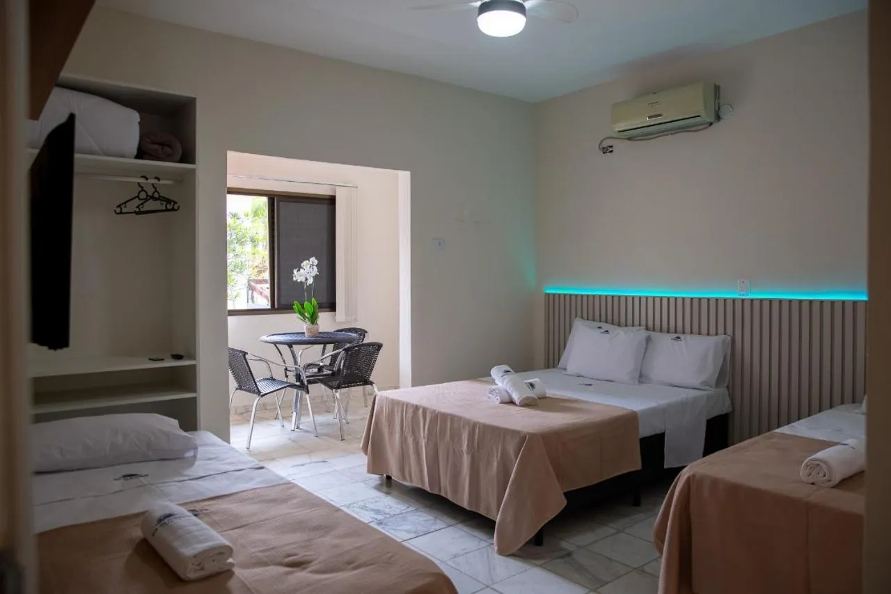 Bed in Pousada Sol da Enseada Guarujá Inn - Piscina Aquecida