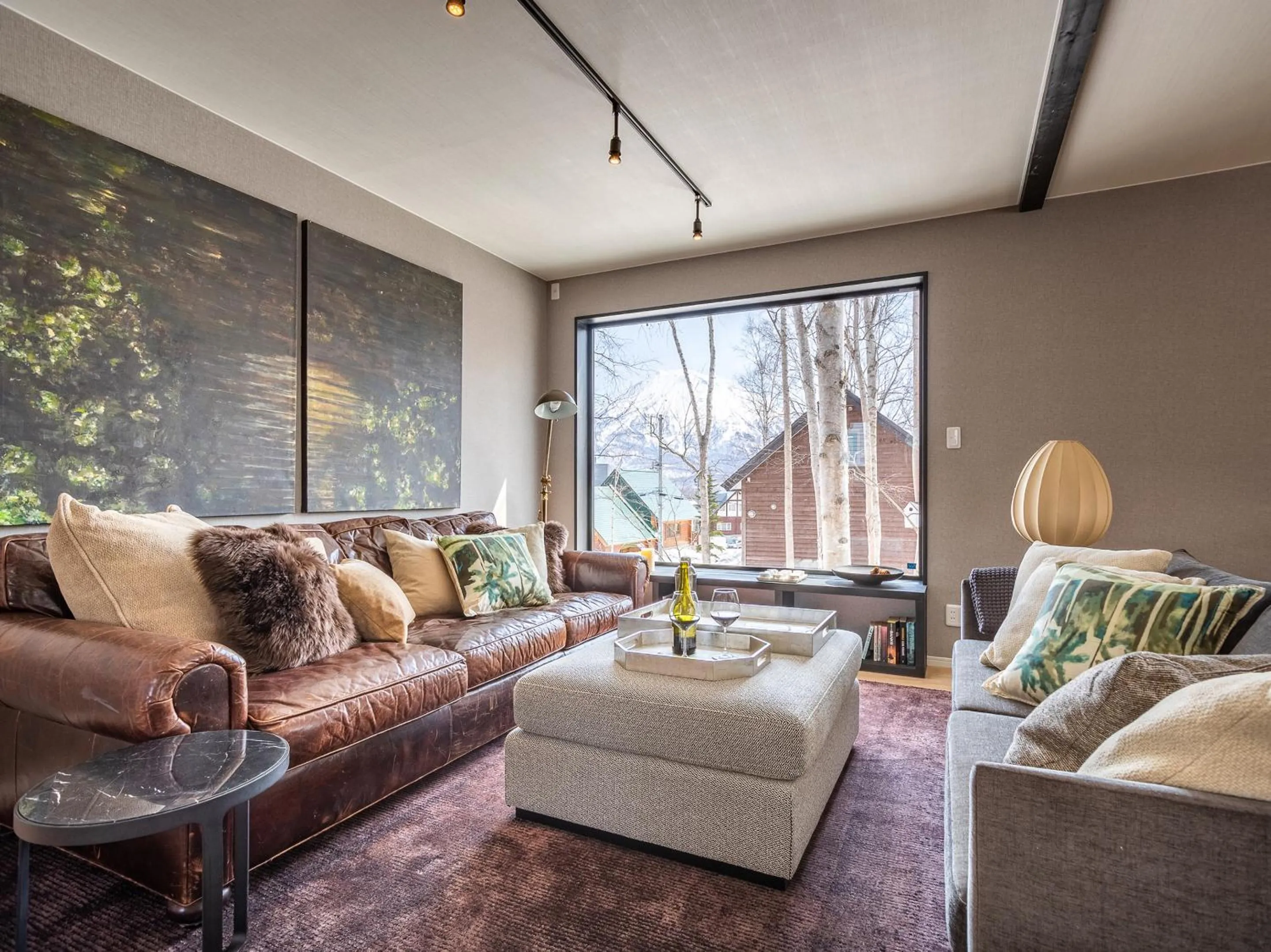 Living room in Shousugi Chalet by Elite Havens