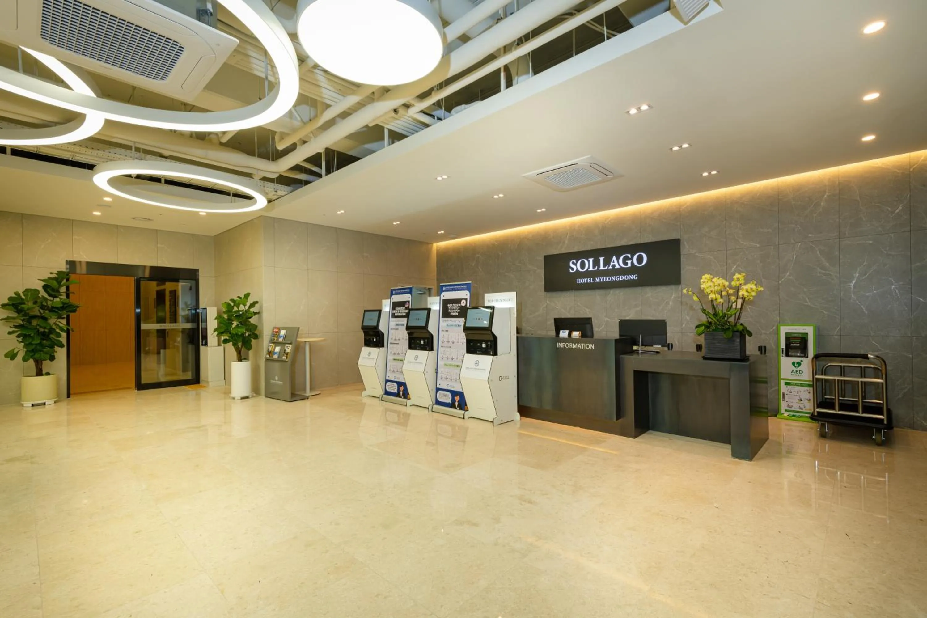 Lobby or reception in Sollago Myeongdong Hotel & Residence