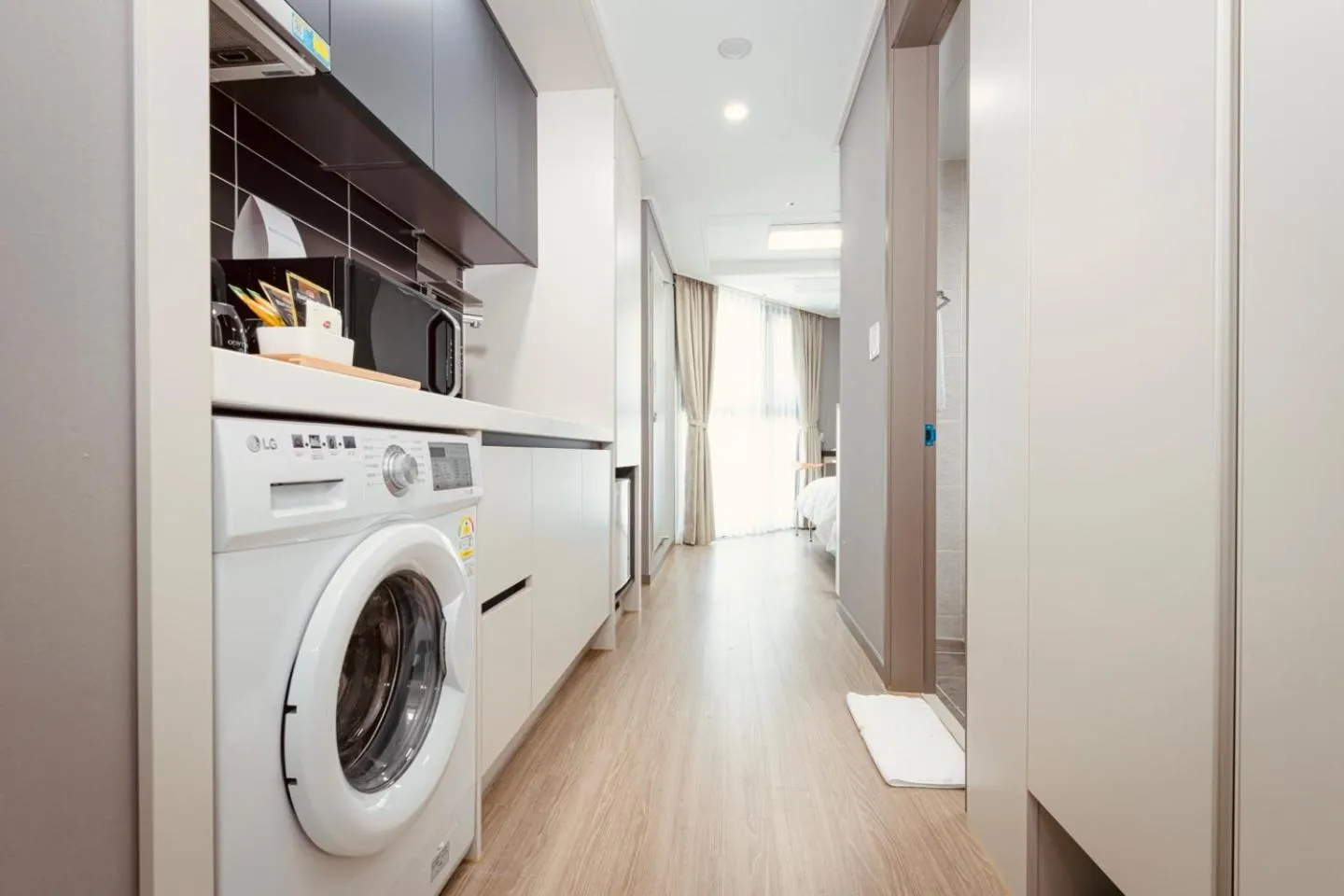 Kitchen or kitchenette in Sollago Myeongdong Hotel & Residence