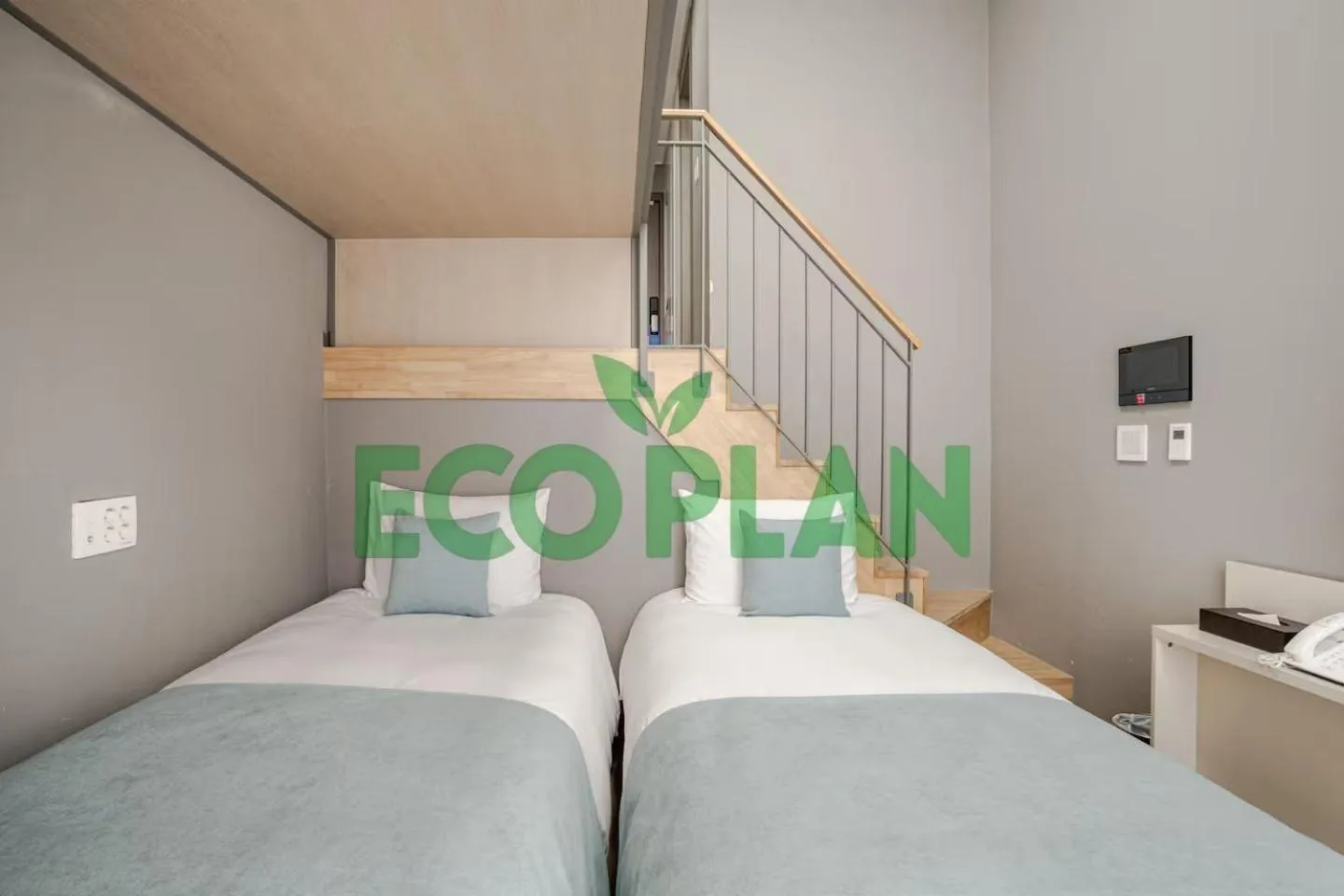 Bed in Sollago Myeongdong Hotel & Residence