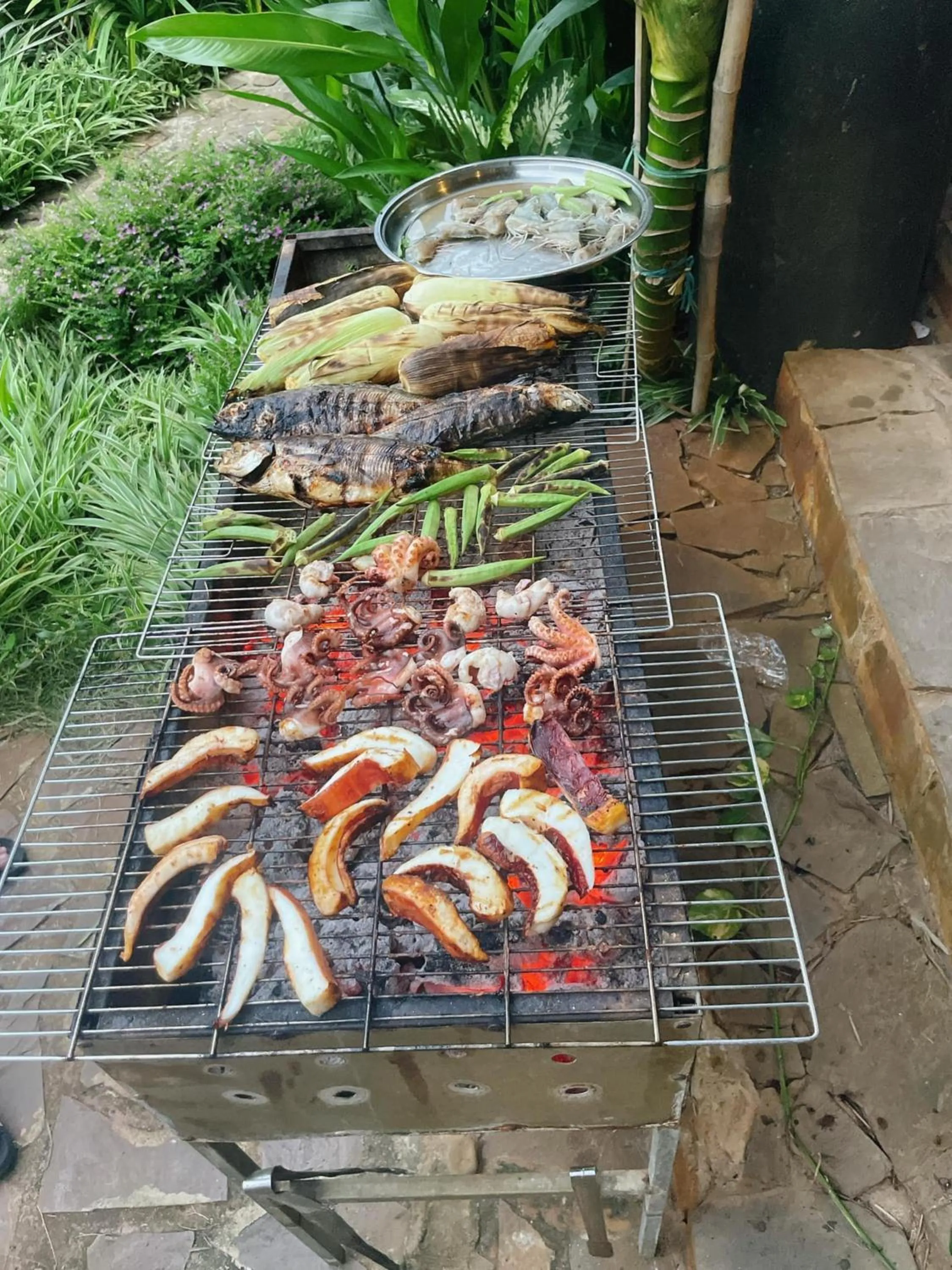 BBQ facilities in The Ruong Resort