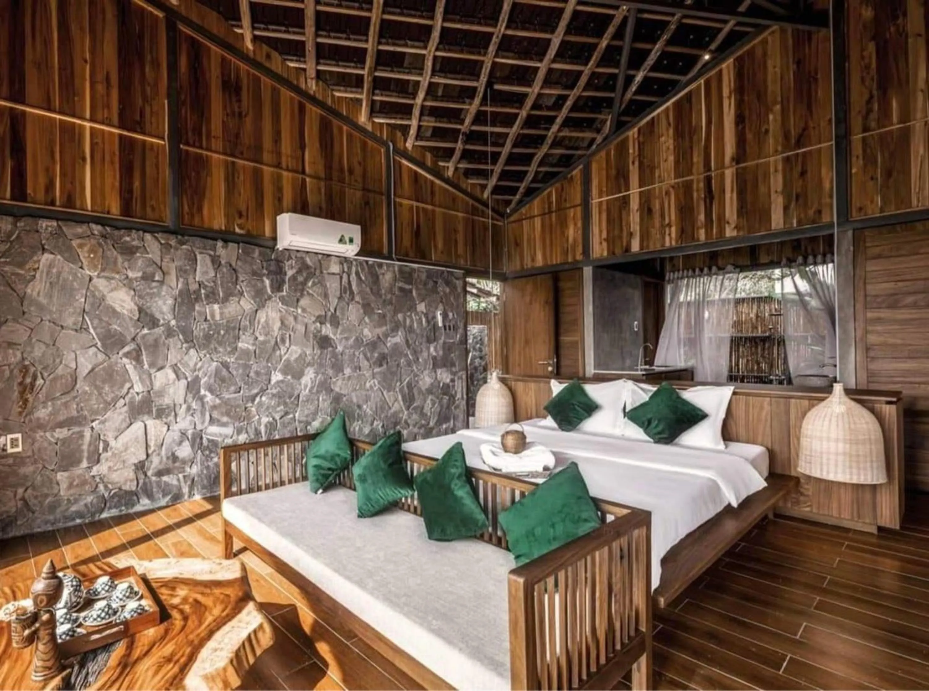 Bed in The Ruong Resort