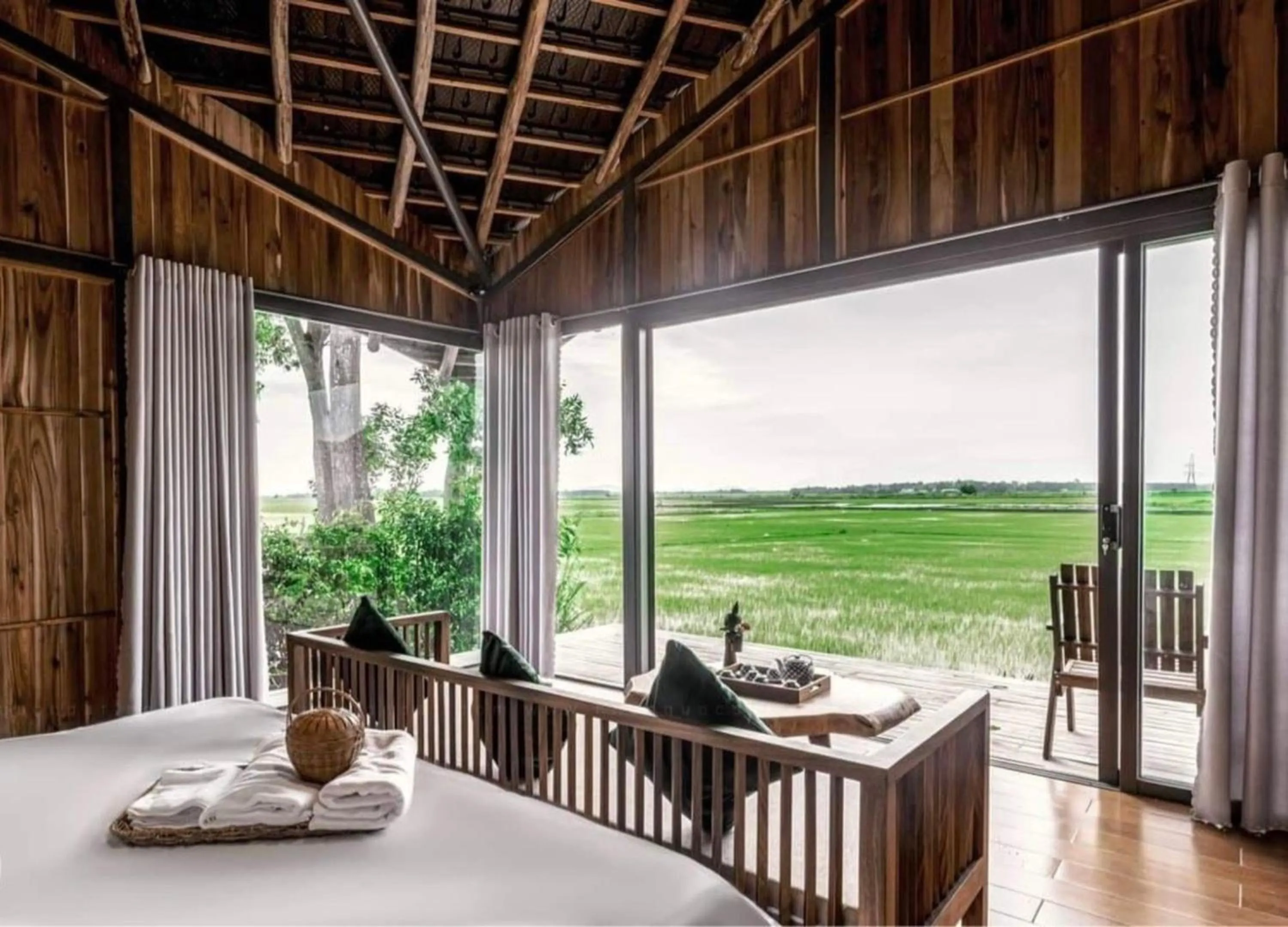 Bed in The Ruong Resort