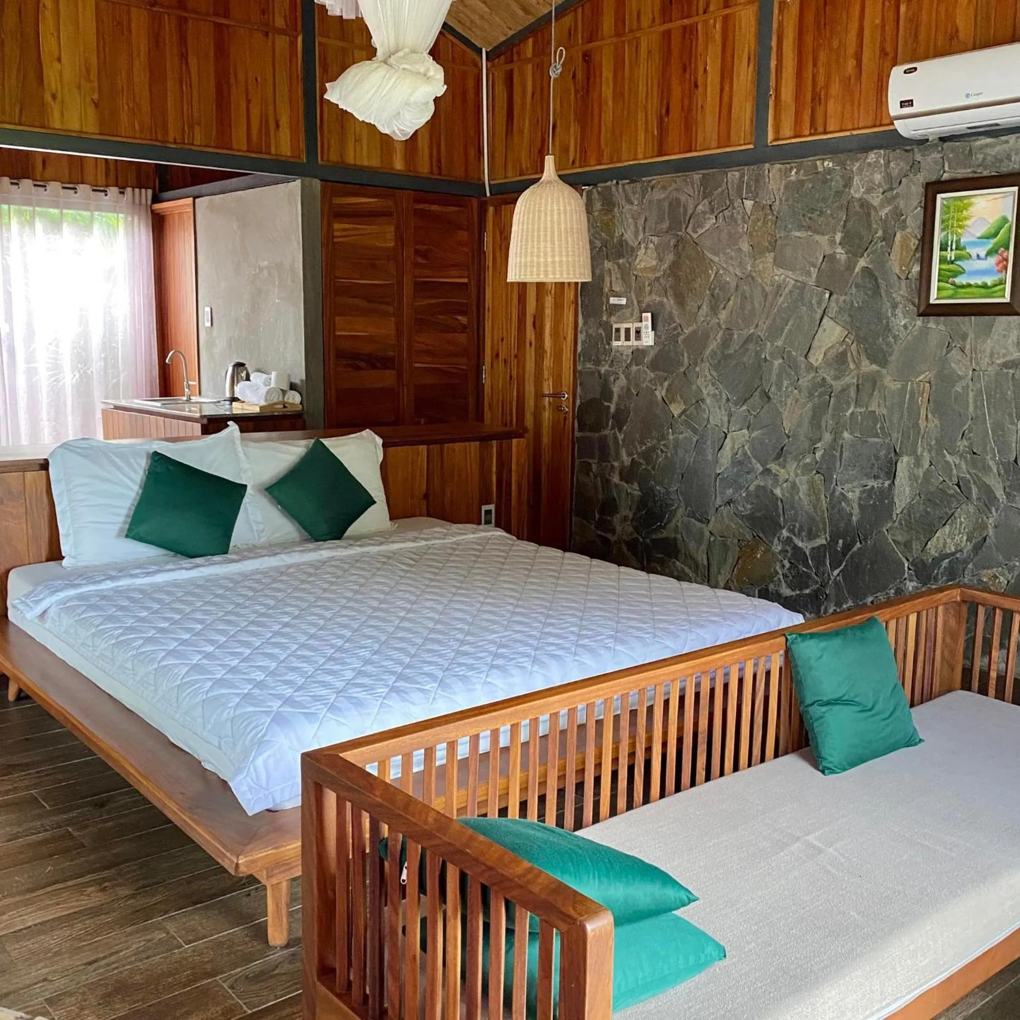 Bed in The Ruong Resort