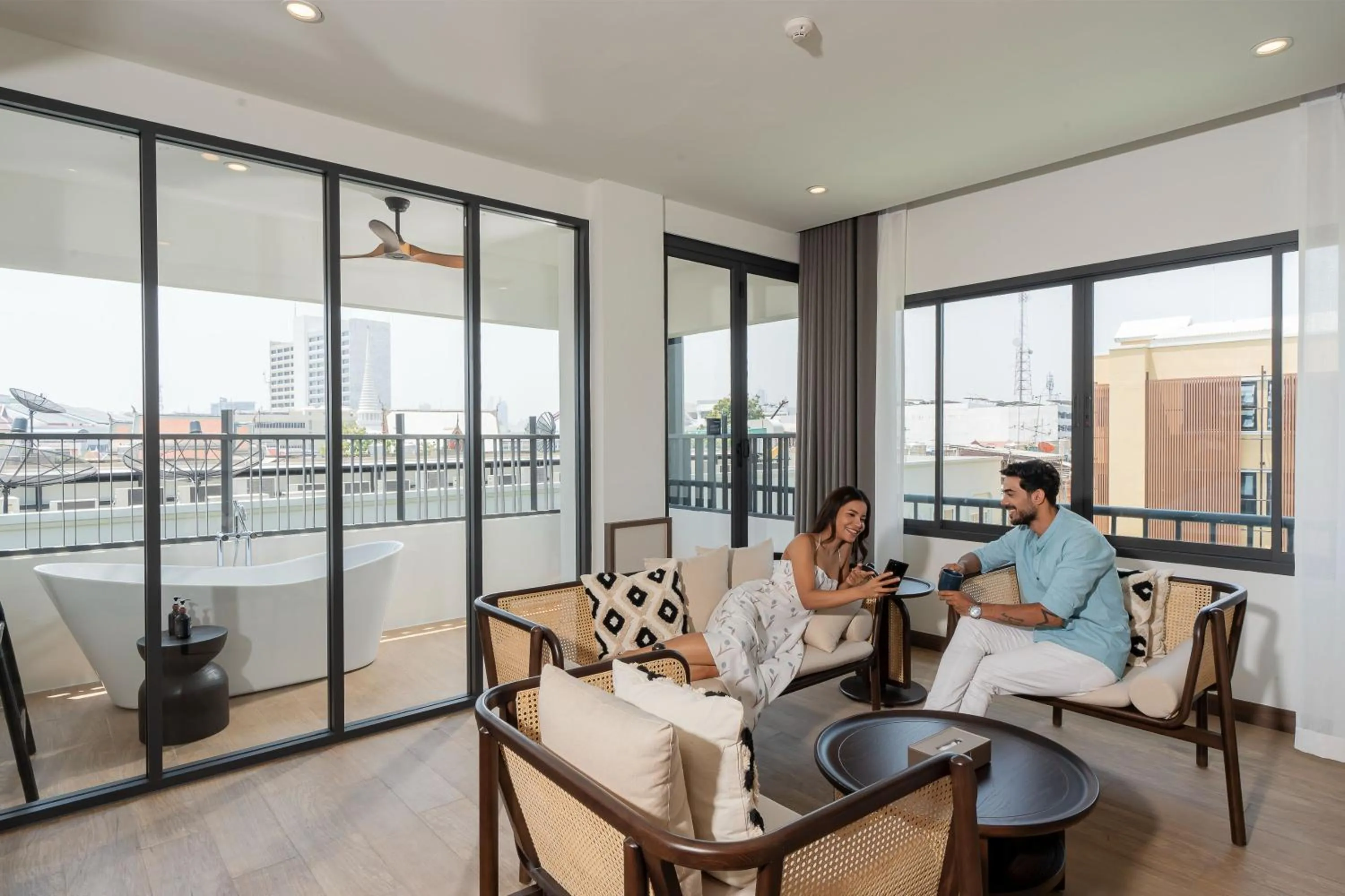 Living room in Pranakorn Heritage Hotel