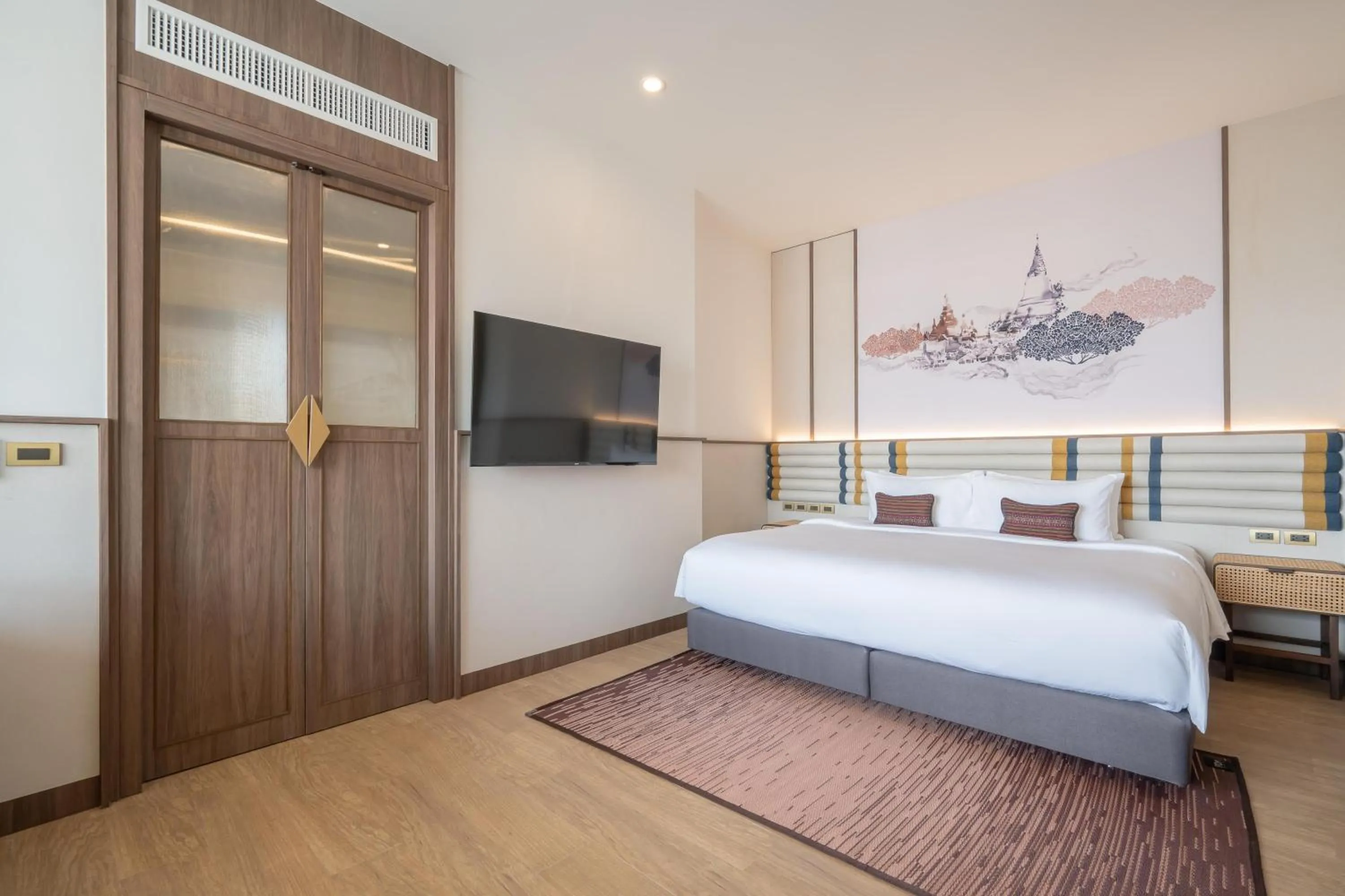 Bed in Pranakorn Heritage Hotel