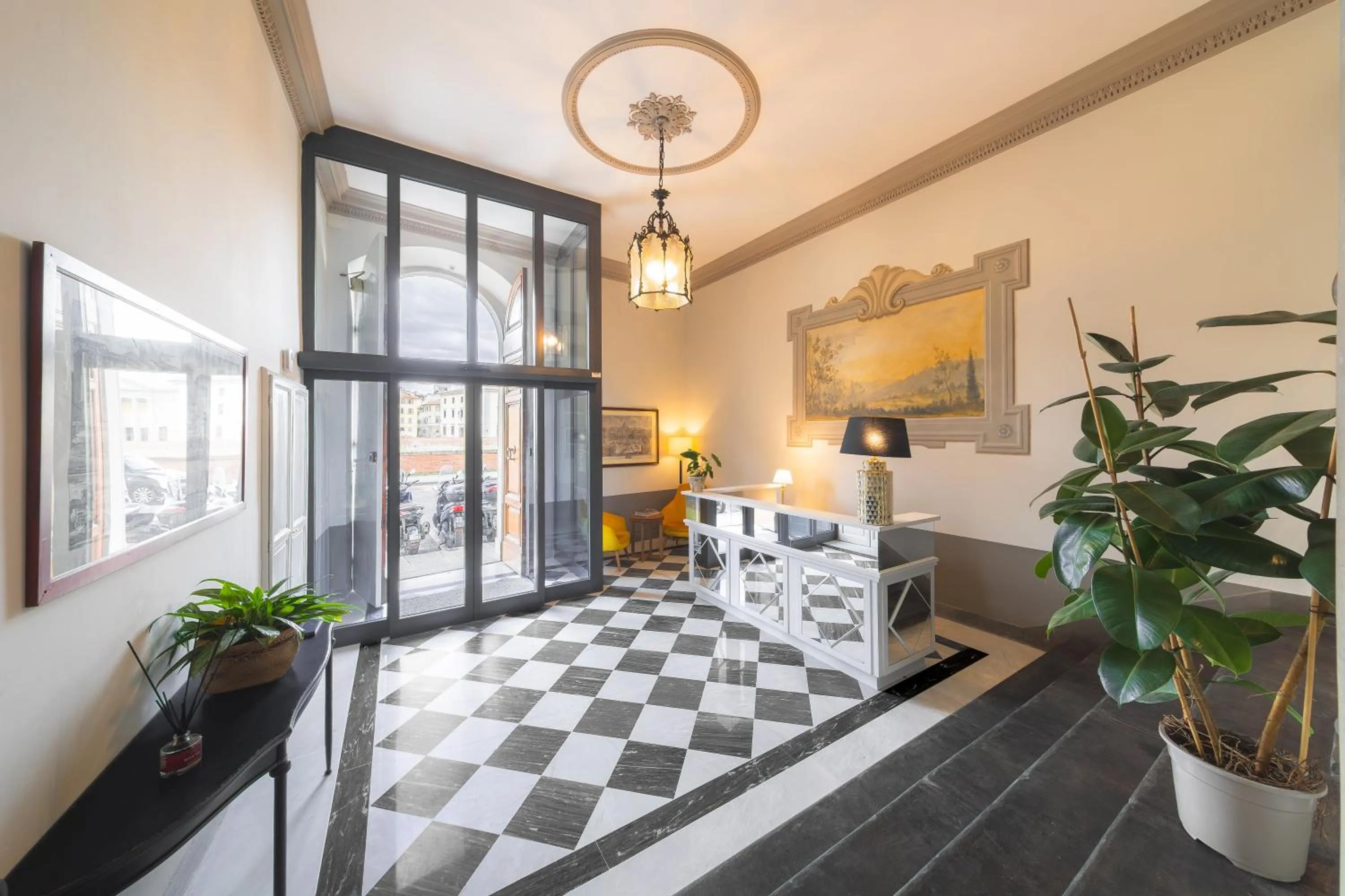 Lobby or reception, Bed in Algilà Luxury Torrigiani Apartments