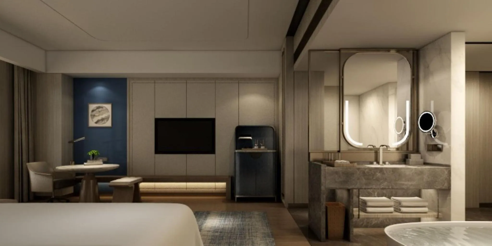 Photo of the whole room, Bed in InterContinental Hotels Zhengzhou