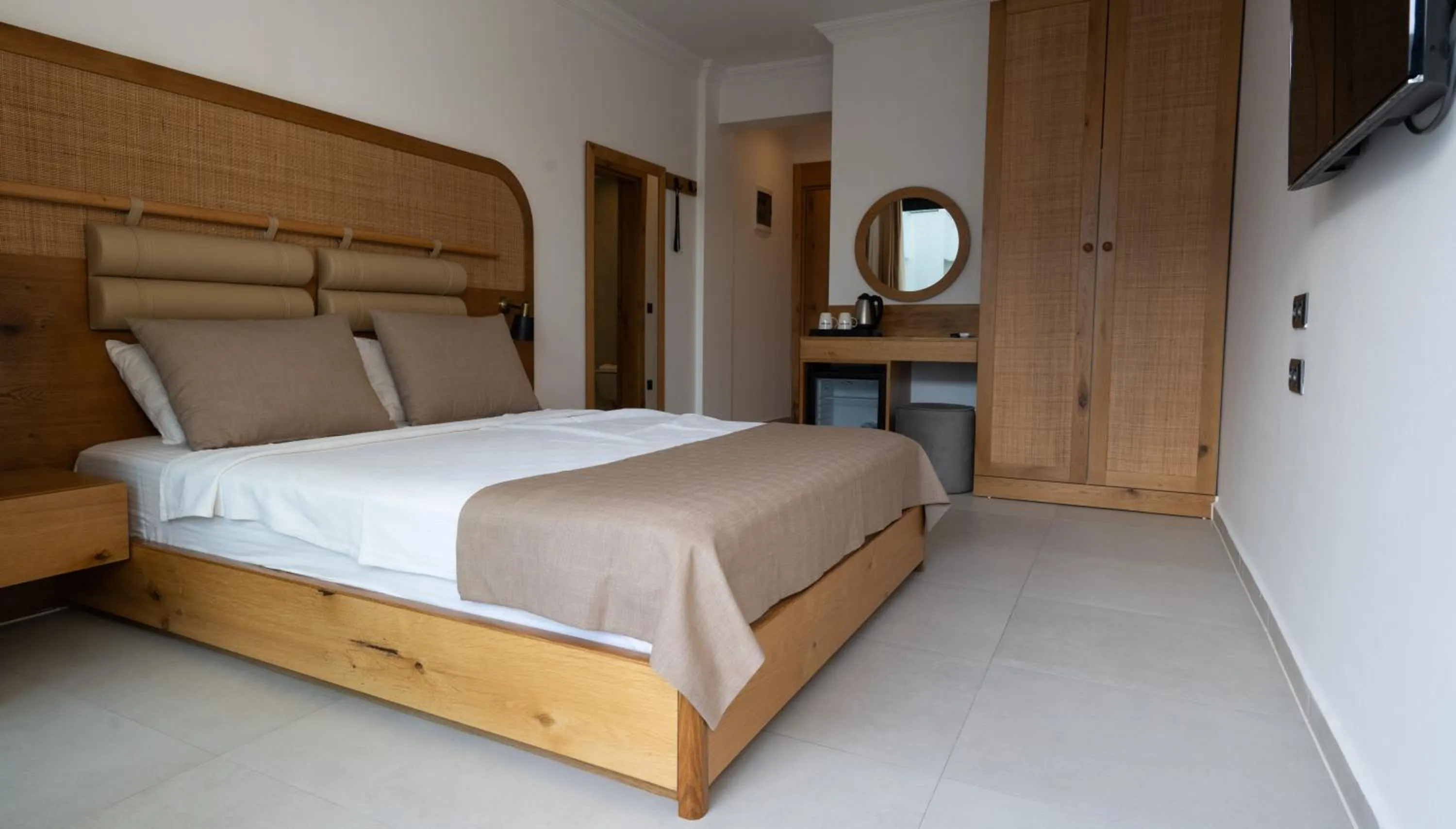Bed in Blue Point Hotel Yalikavak