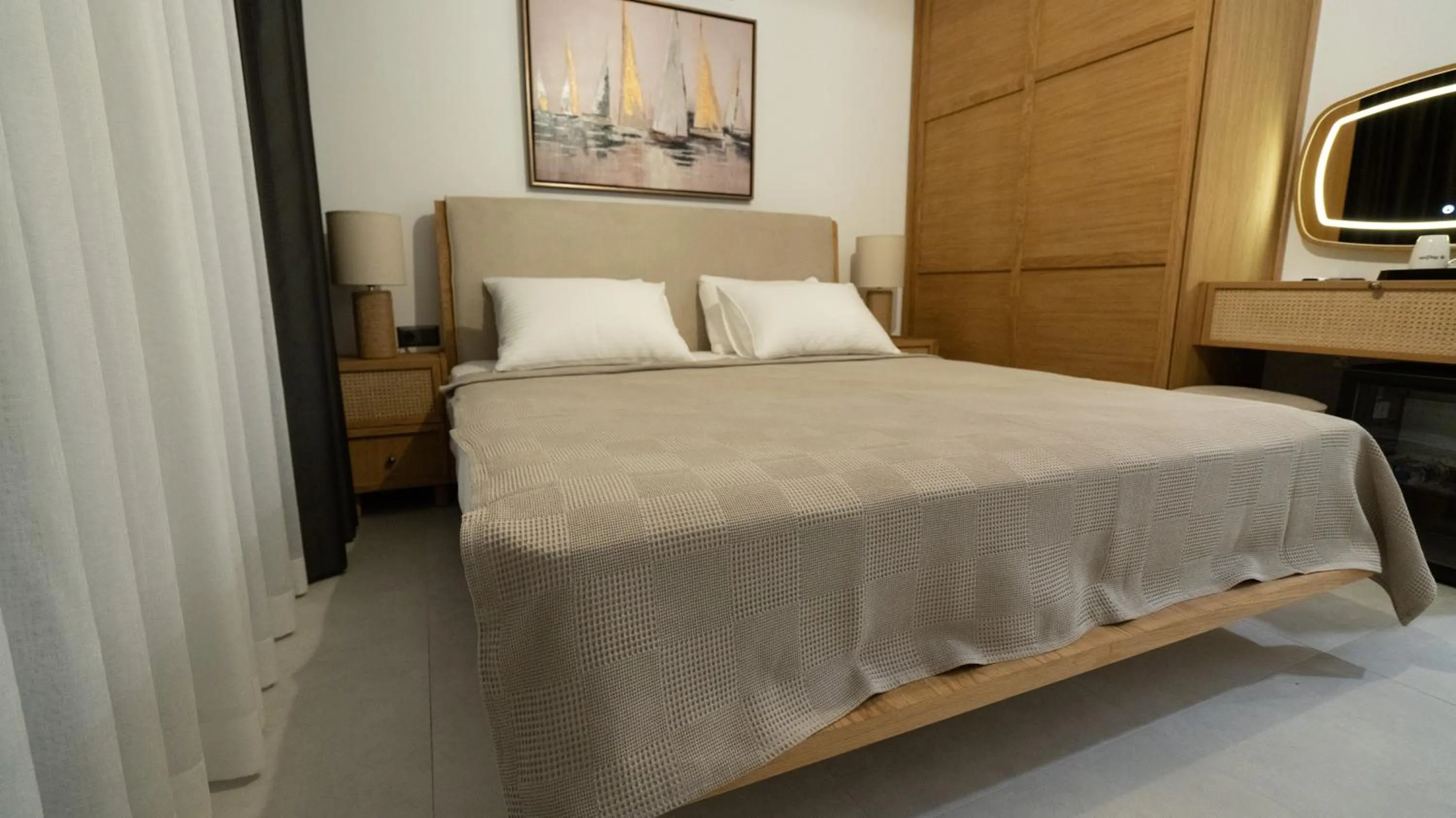 Bed in Blue Point Hotel Yalikavak