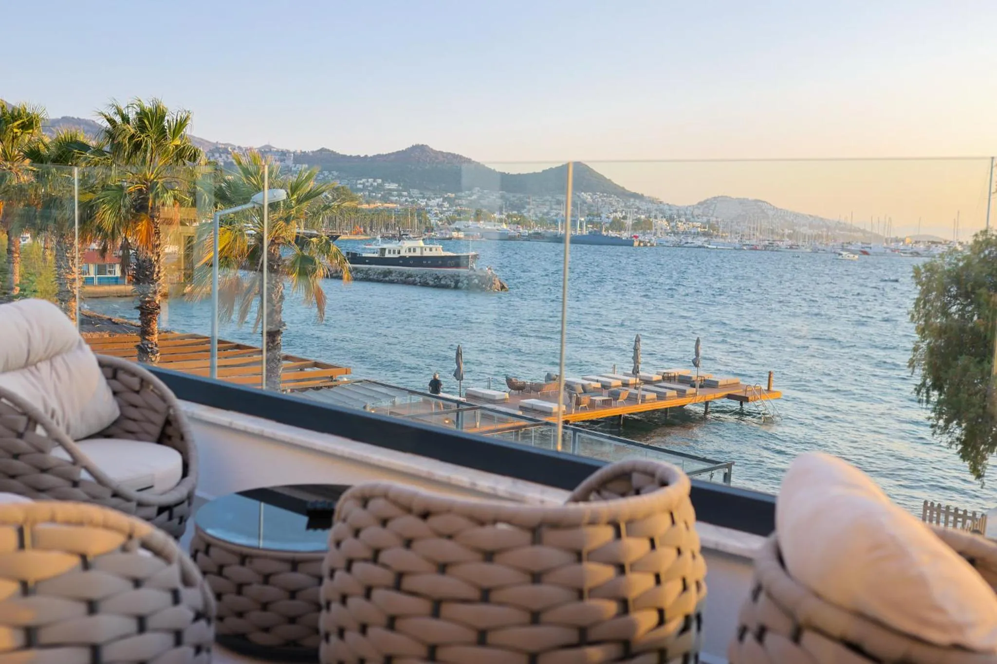 Seating area in Blue Point Hotel Yalikavak