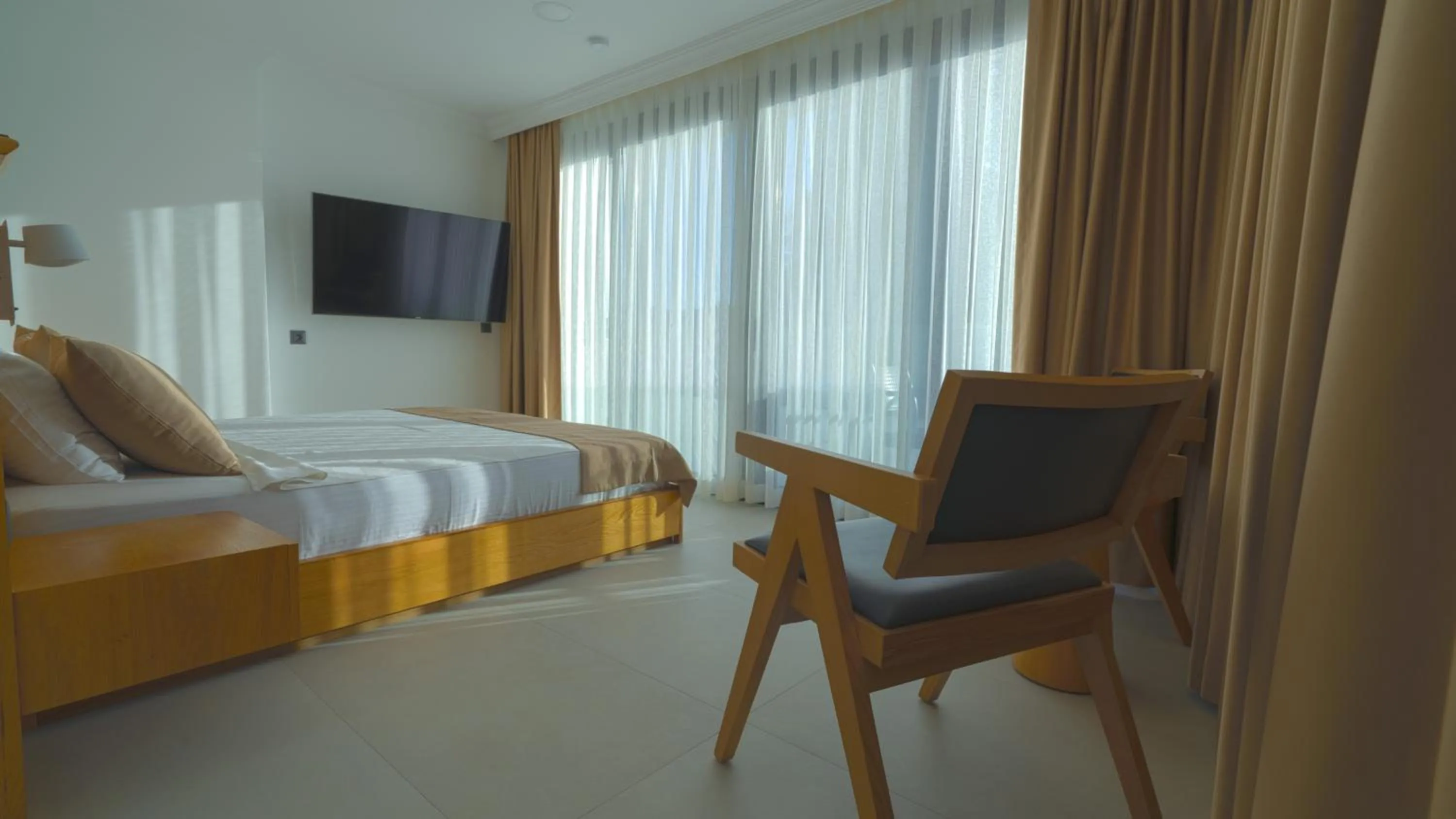 Bed in Blue Point Hotel Yalikavak