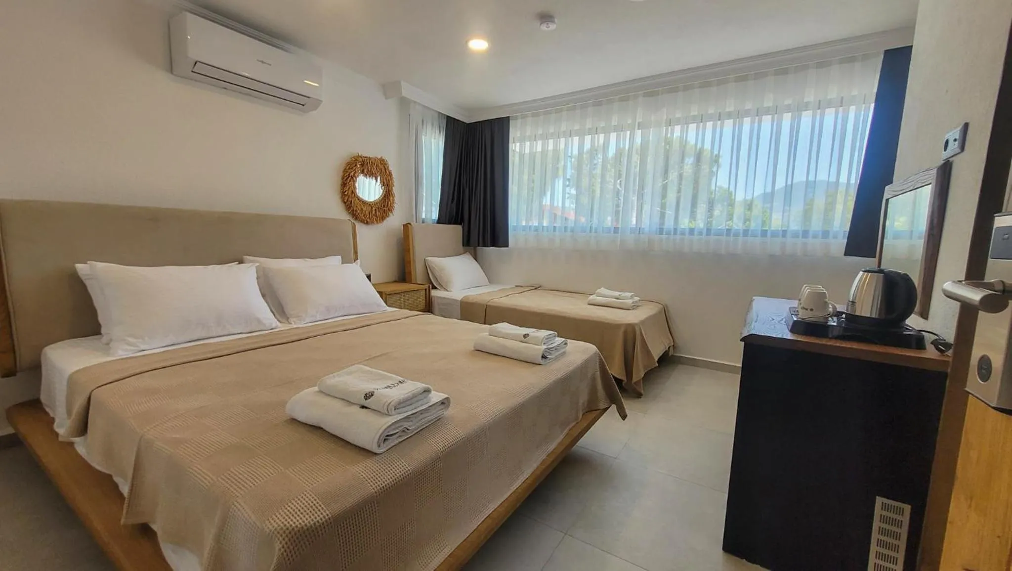 Bed in Blue Point Hotel Yalikavak