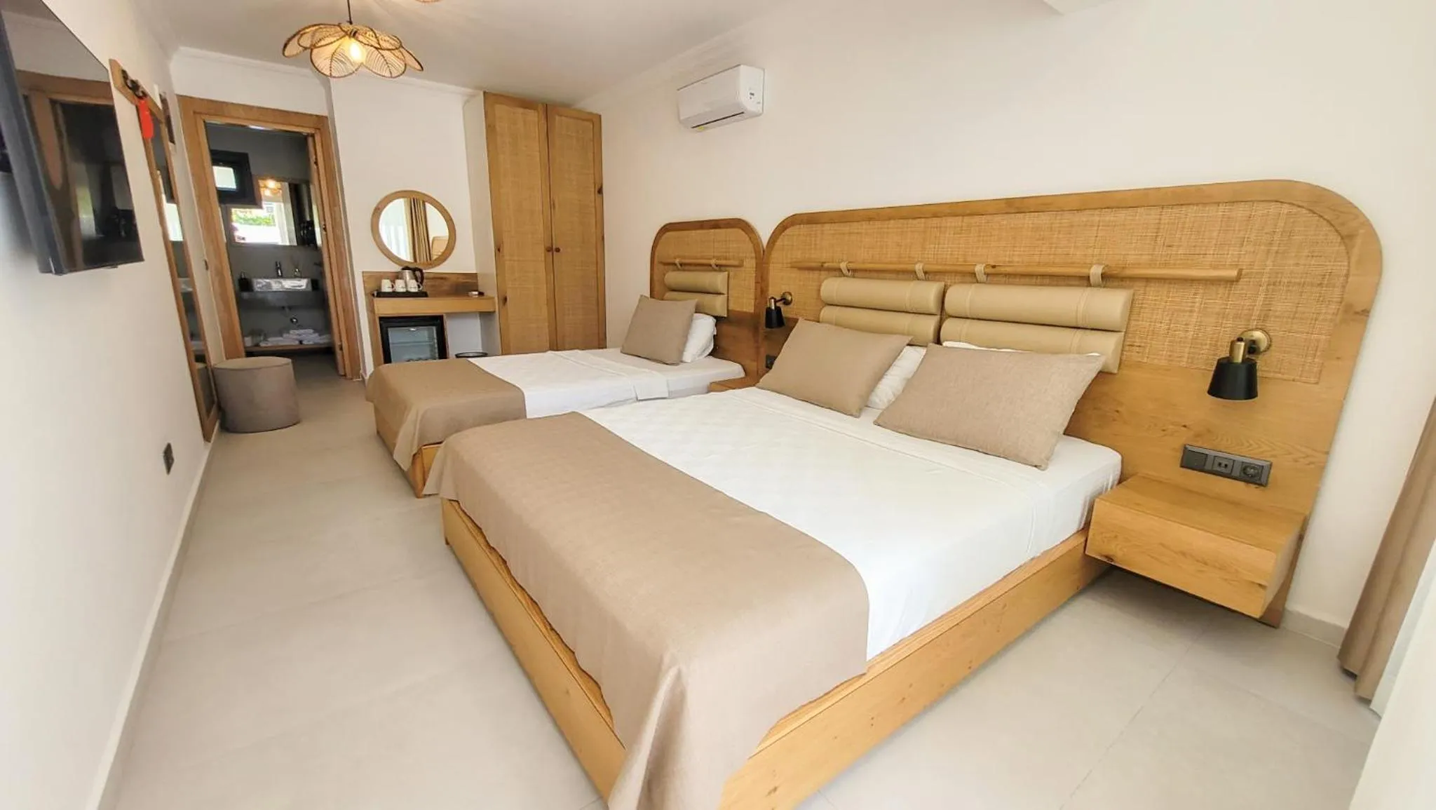 Bed in Blue Point Hotel Yalikavak