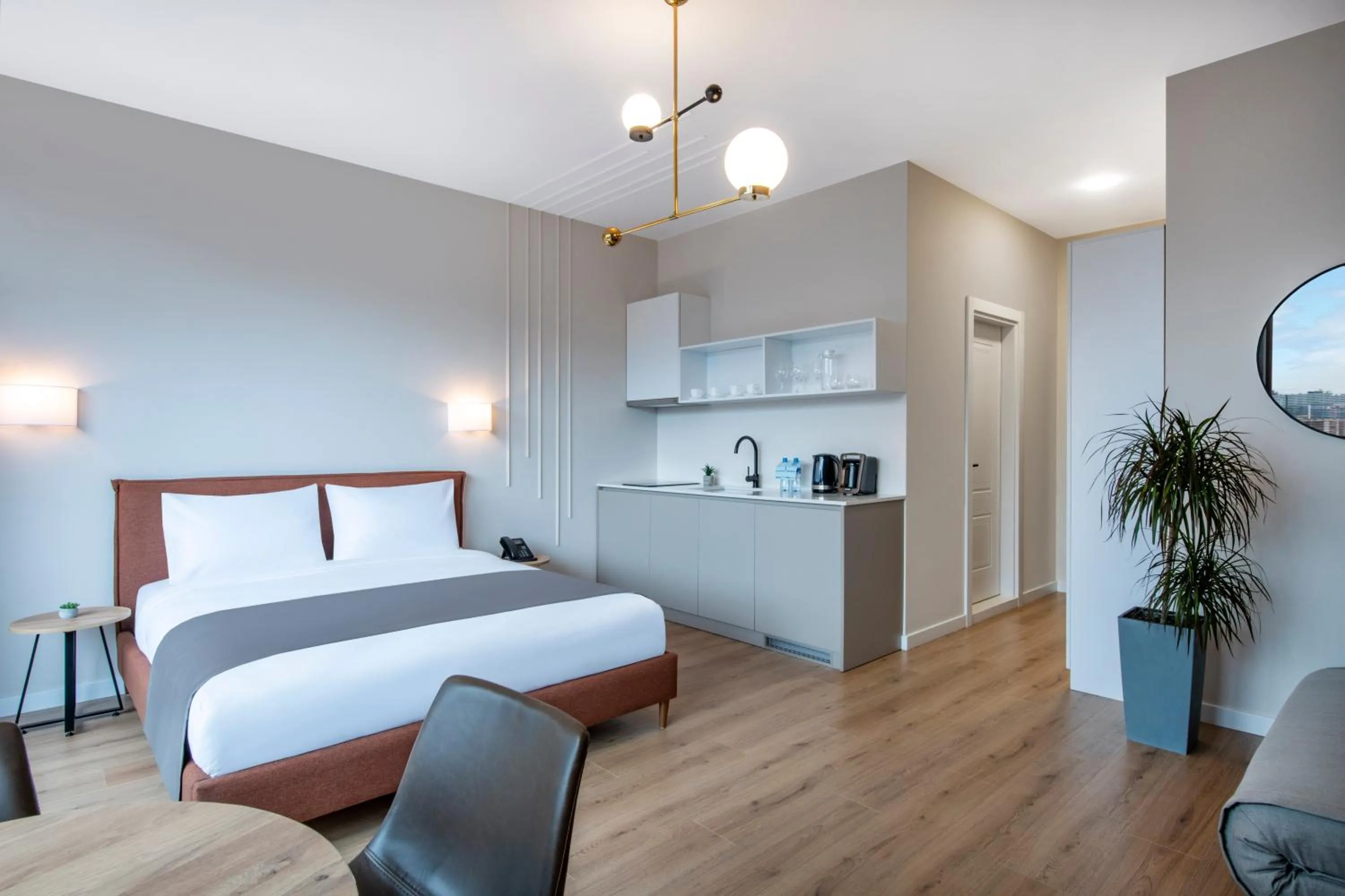 Living room, Bed in STEPS Batumi Hotel & Suites