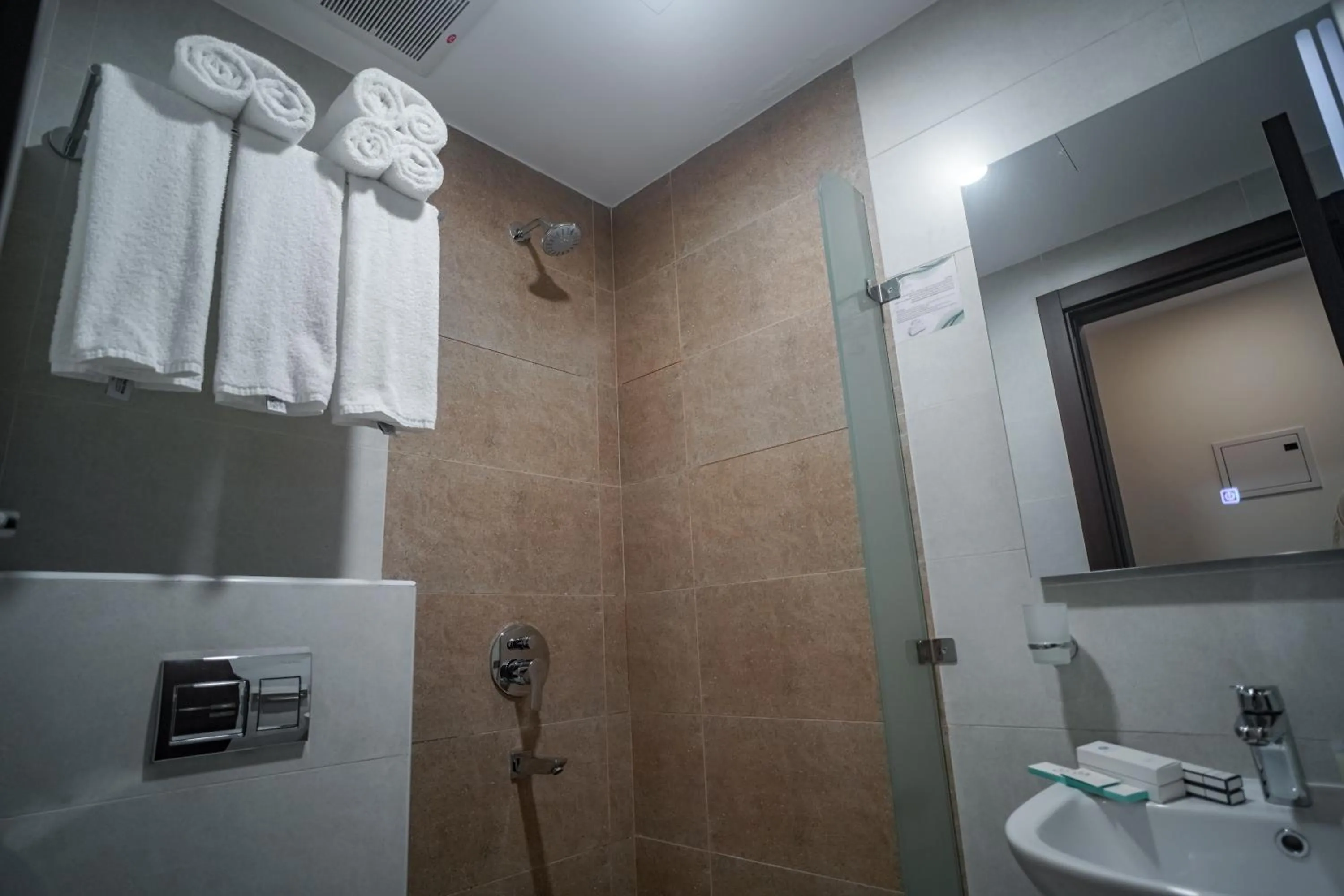 Shower in Worth Elite Hotel