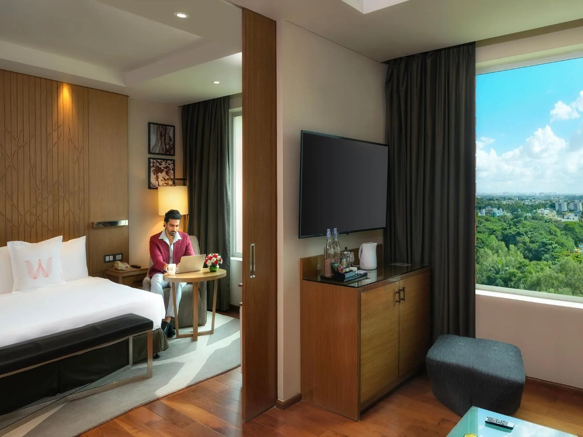 Living room, Bed in Welcomhotel by ITC Hotels, Richmond Road, Bengaluru