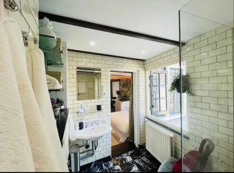 Shower, Bed in The Enlightened House Luxury Suites