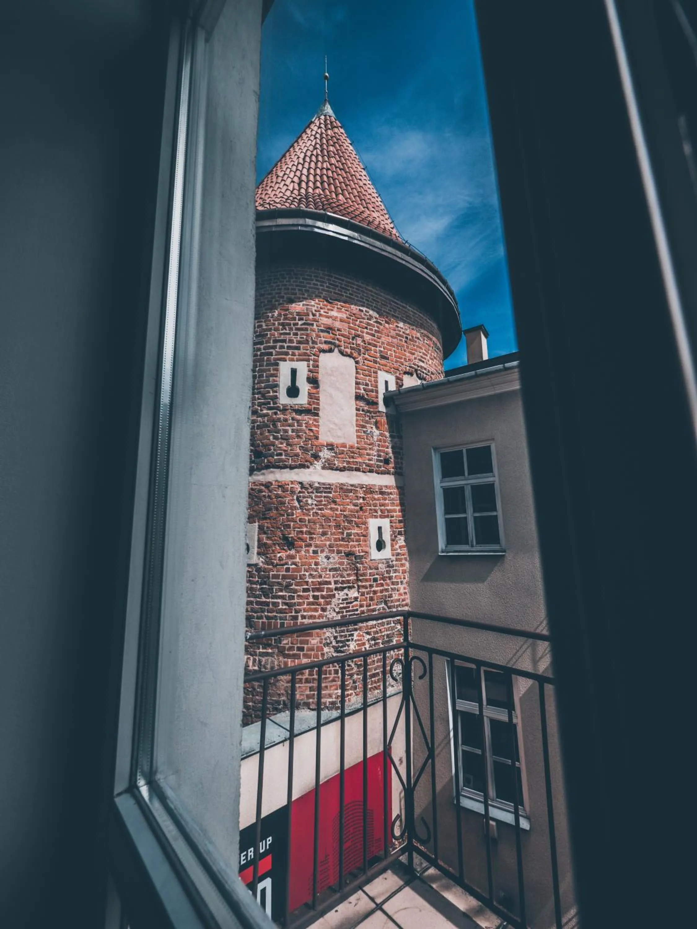 Balcony/Terrace in Hostel Pod Basztą