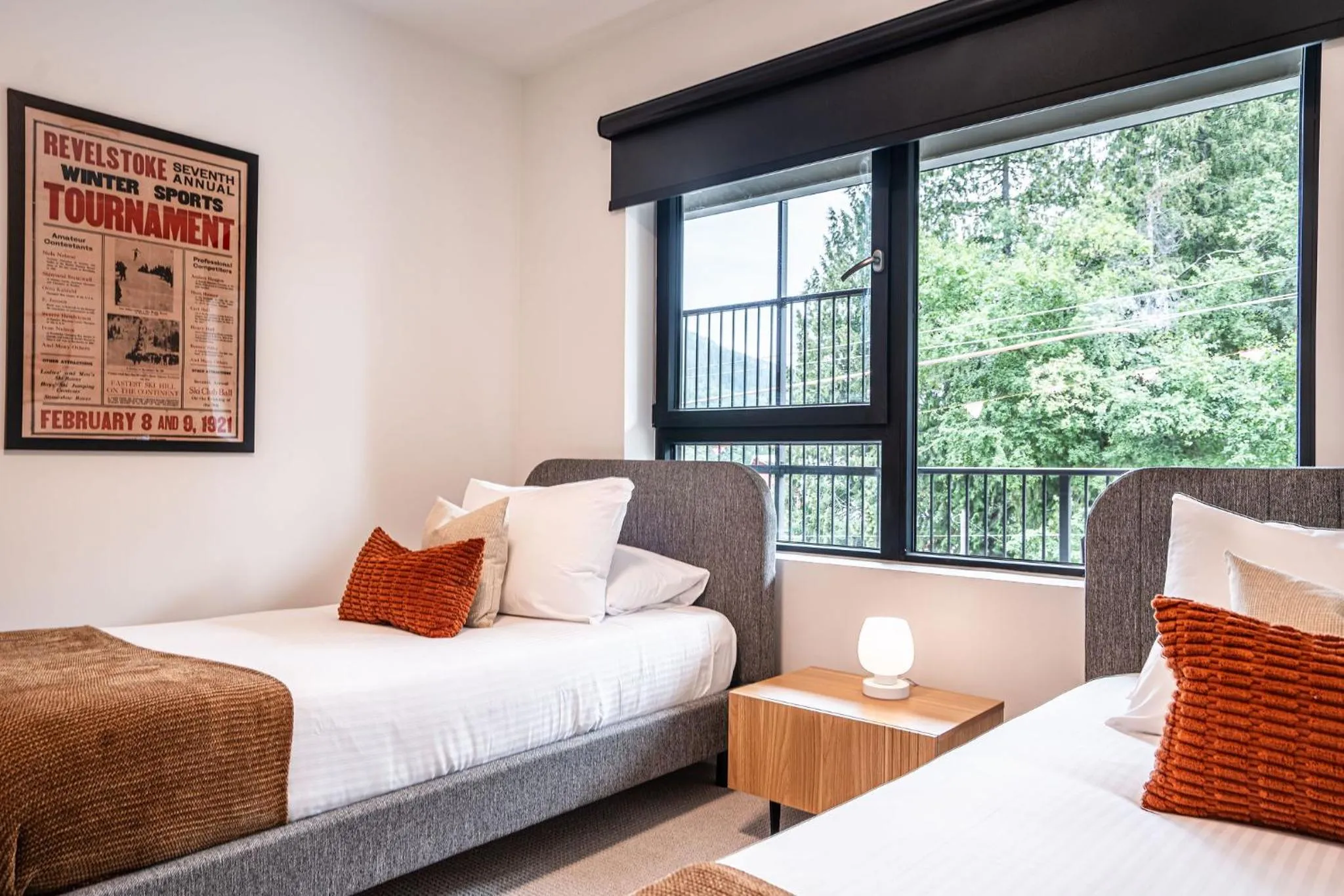 Bed in Serenity Now by Revelstoke Vacations