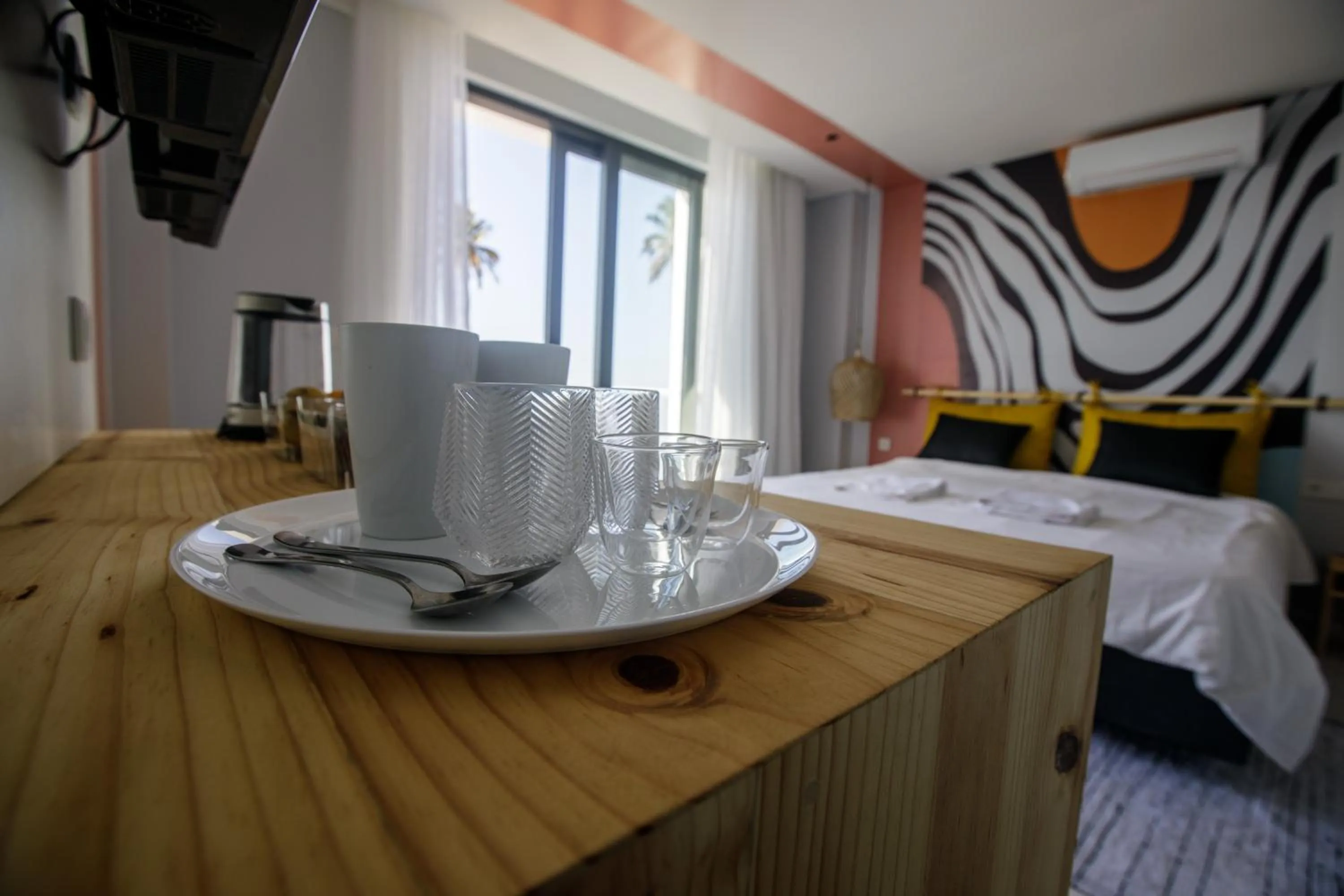 Coffee/tea facilities, Bed in Cowork Lab Suites