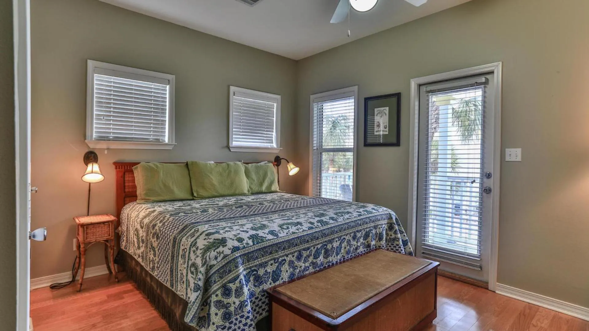 Bed in Biglows Bungalow - About a quarter mile to PRIVATE Neighborhood Beach Access, Pet Friendly, Community Pool
