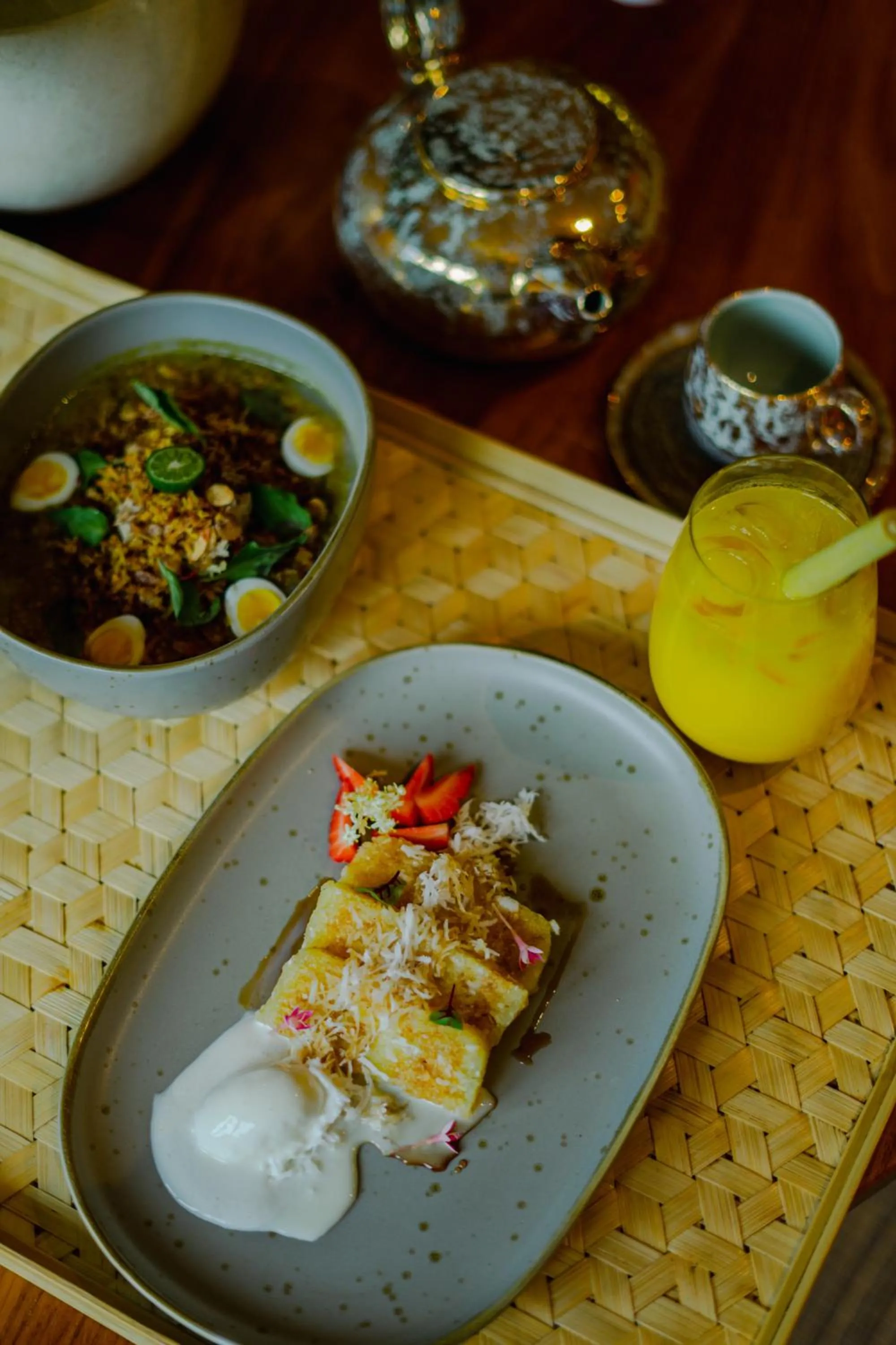 Asian breakfast in Sumitra Luxury Villas & Resort by Pramana