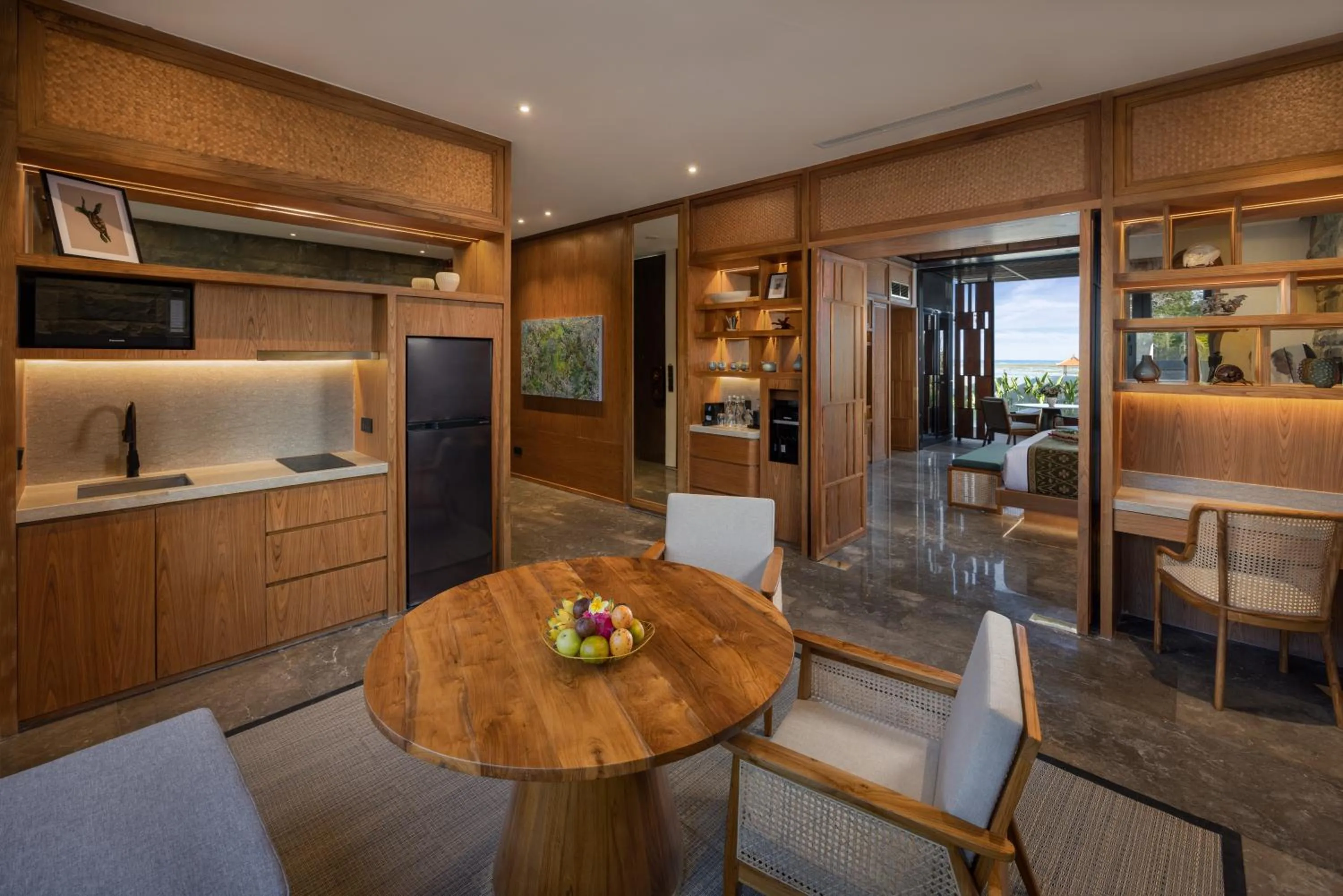 Living room in Sumitra Luxury Villas & Resort by Pramana