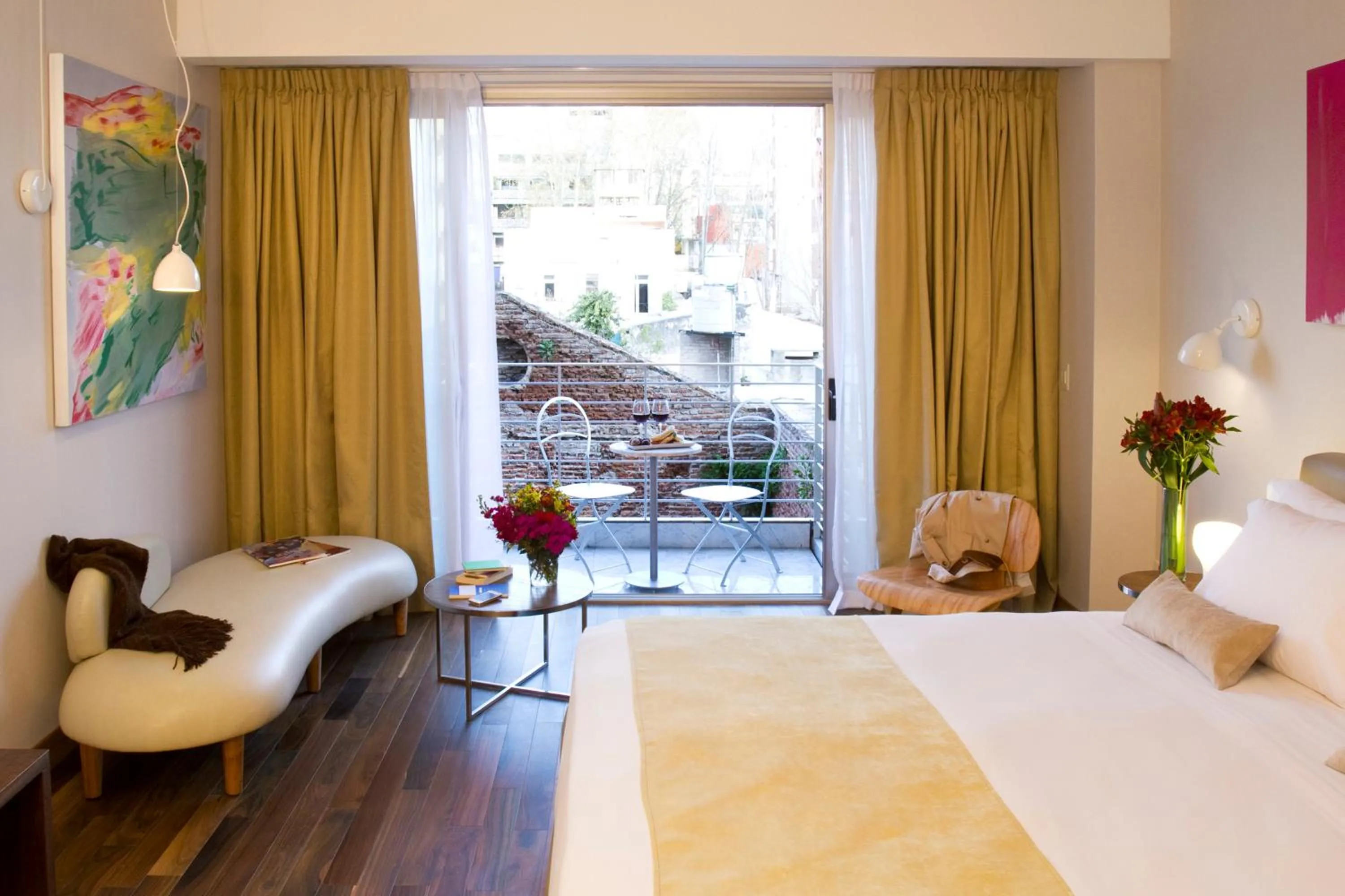 Balcony/Terrace, Bed in Palo Santo Hotel