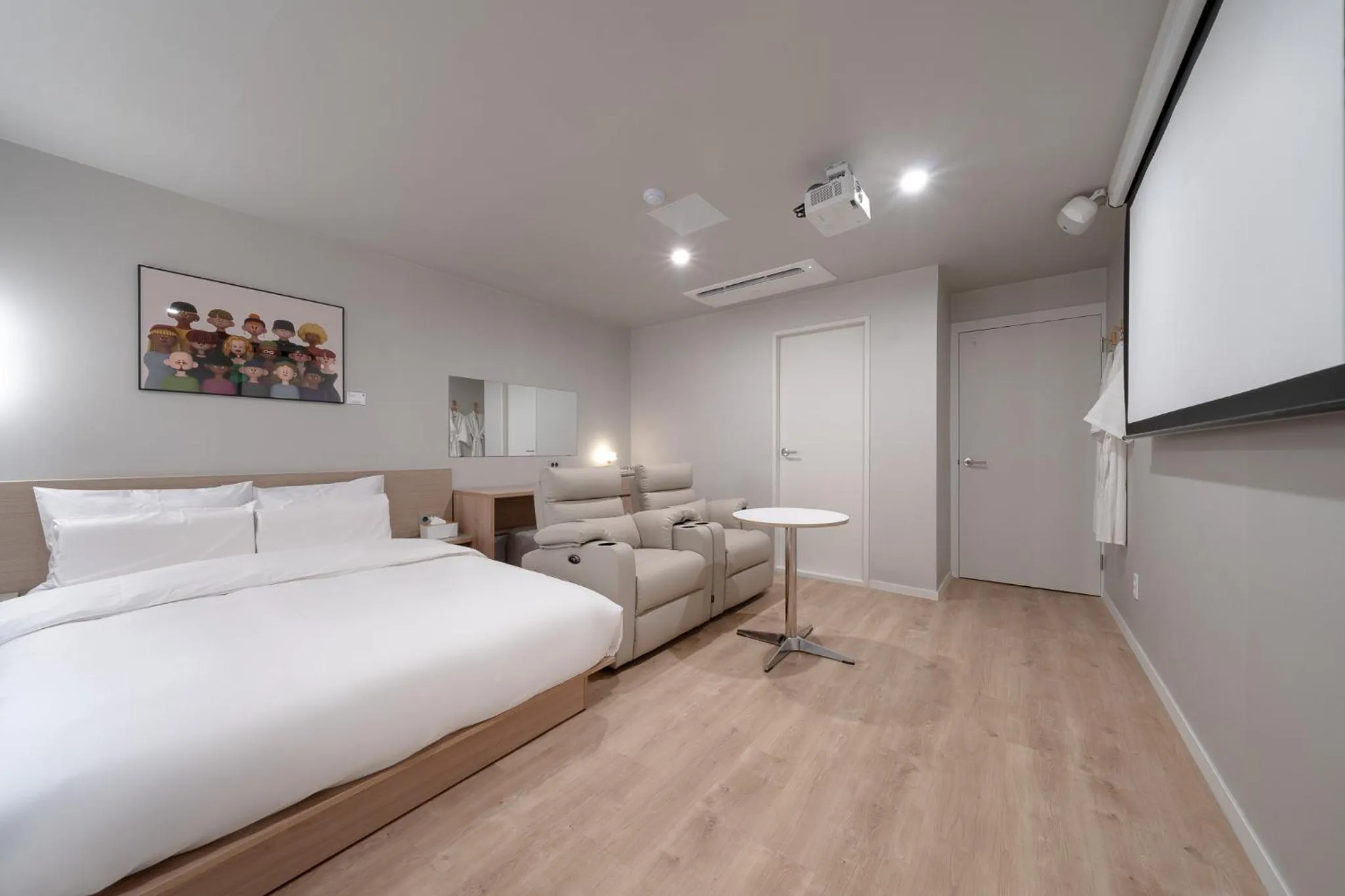 Bed in Cheonan Aank Hotel Seongjeong