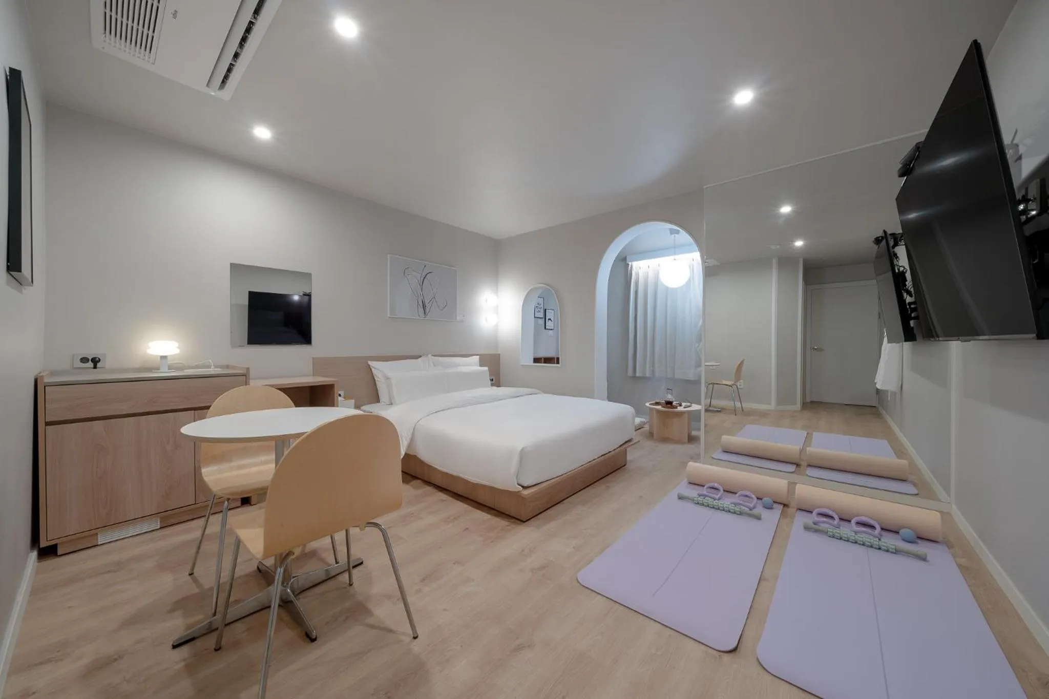 Bed in Cheonan Aank Hotel Seongjeong