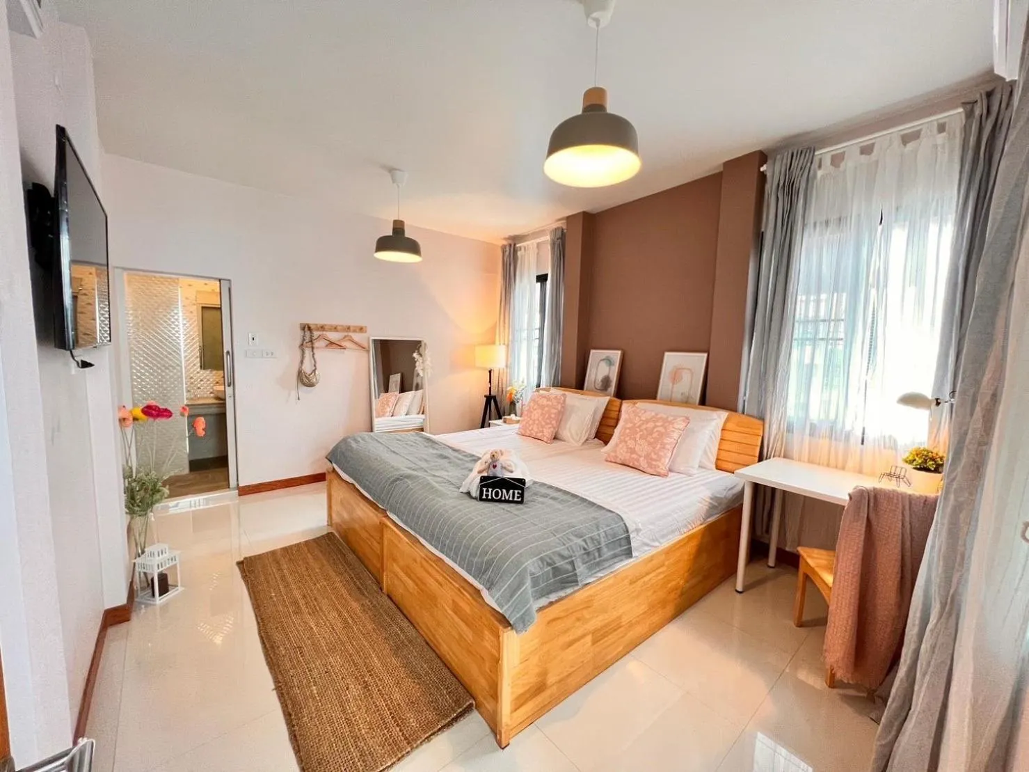 Bed in Por poshtel Kanchanaburi