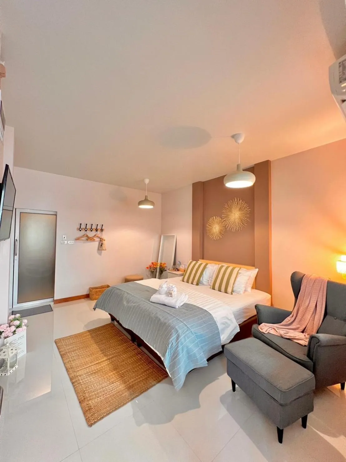 Bed in Por poshtel Kanchanaburi