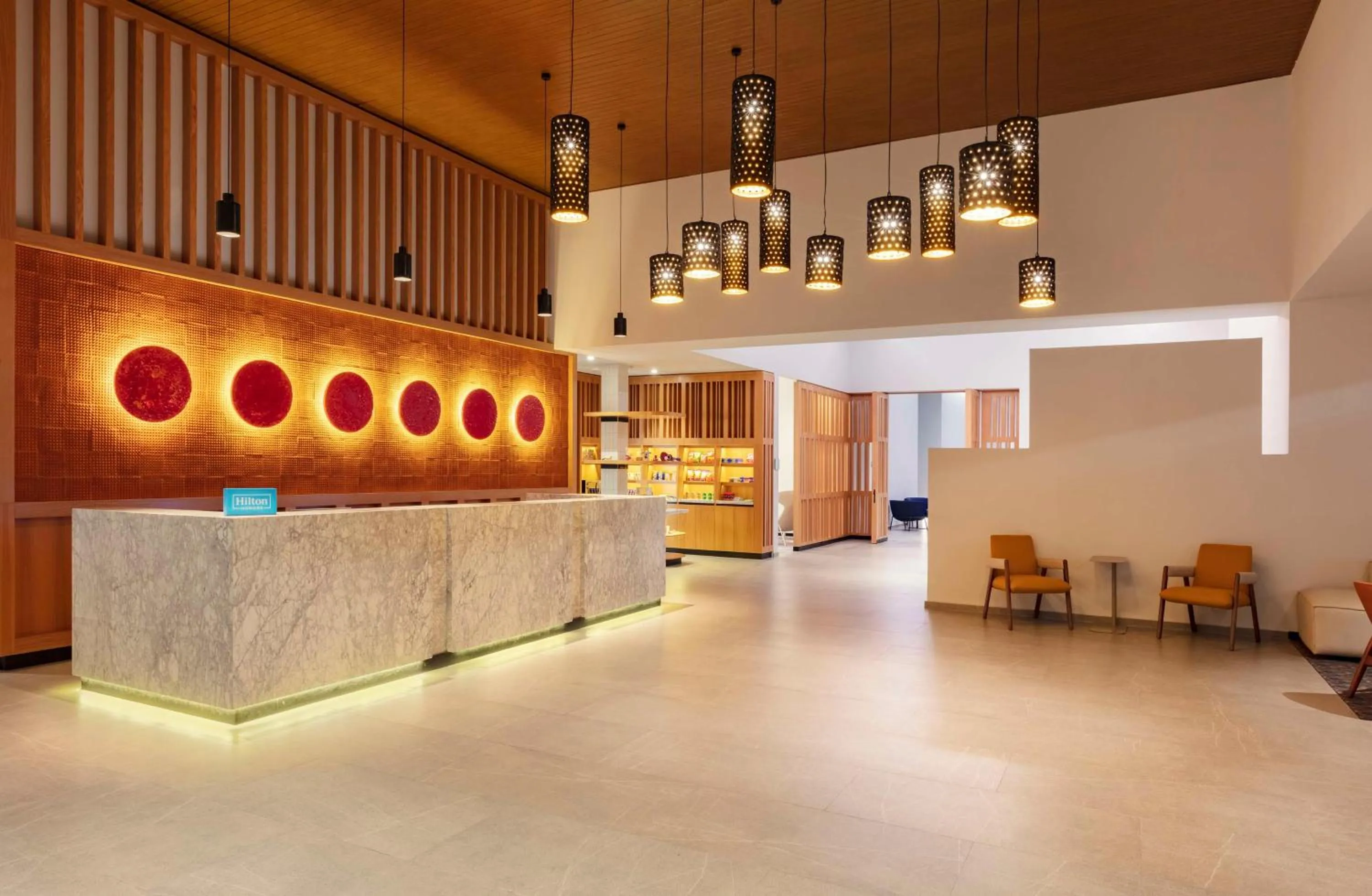 Lobby or reception in Hilton Garden Inn Guadalajara Airport