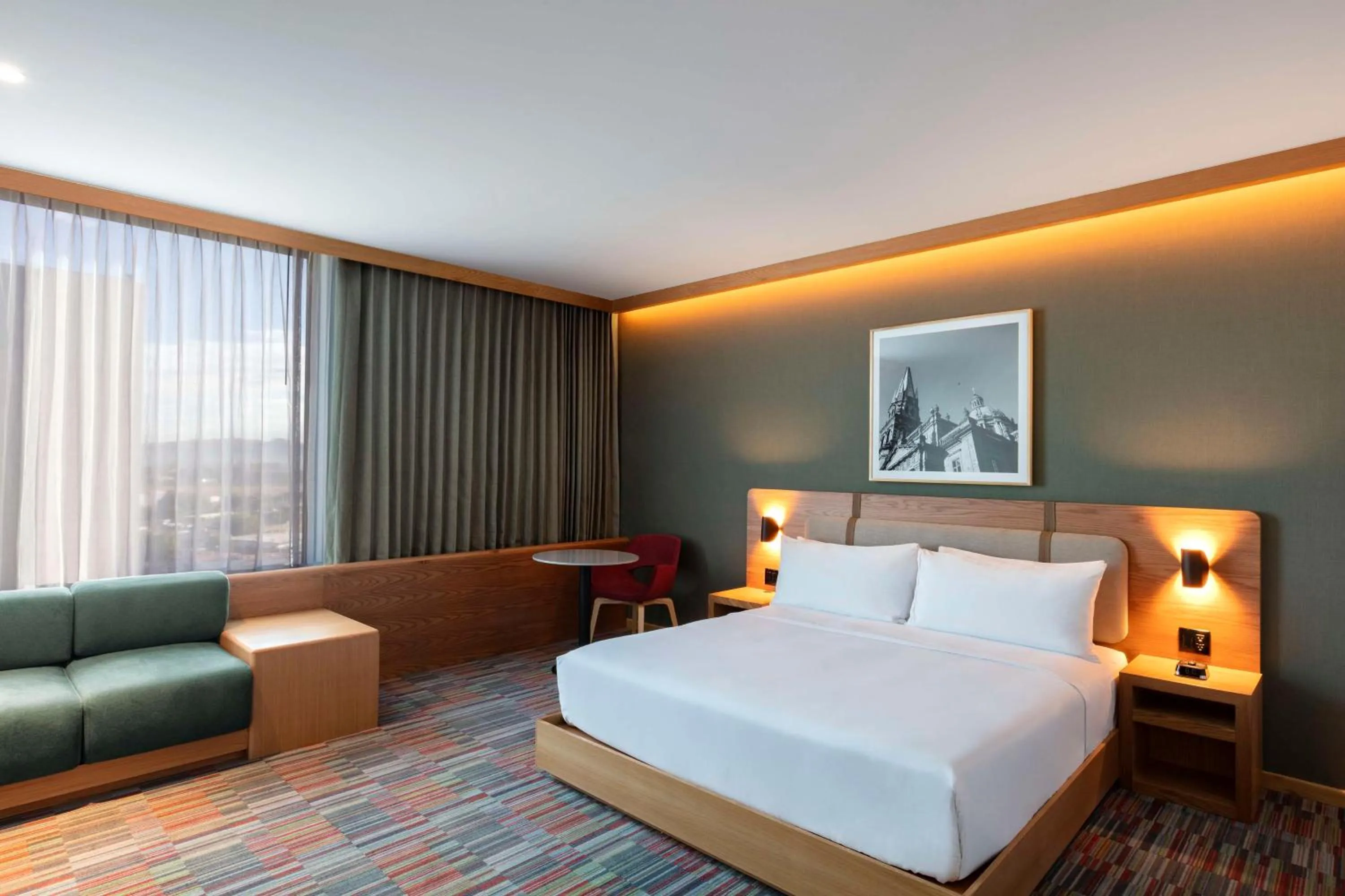 Bed in Hilton Garden Inn Guadalajara Airport